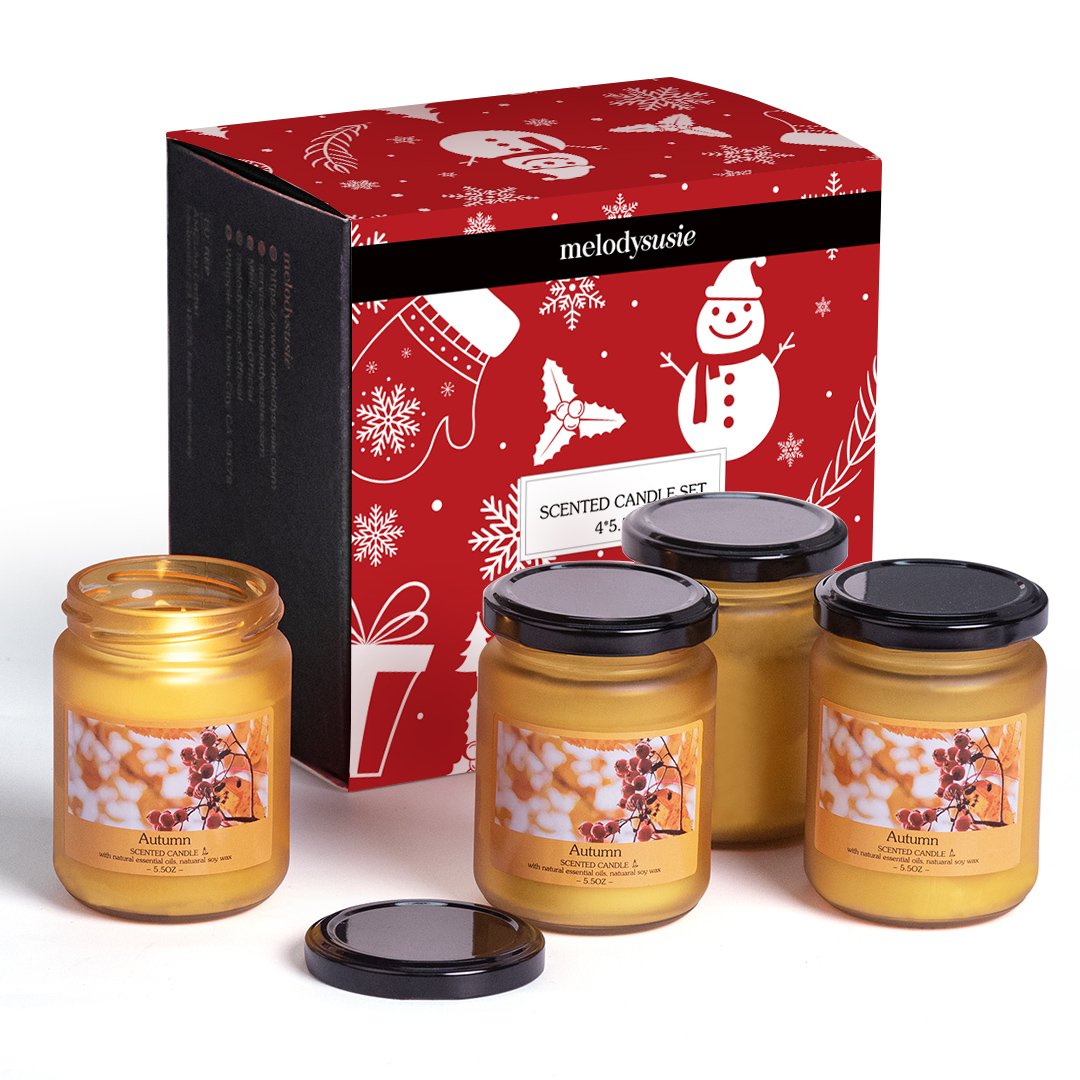 Christmas Seasonal Scented Candle Gift Set