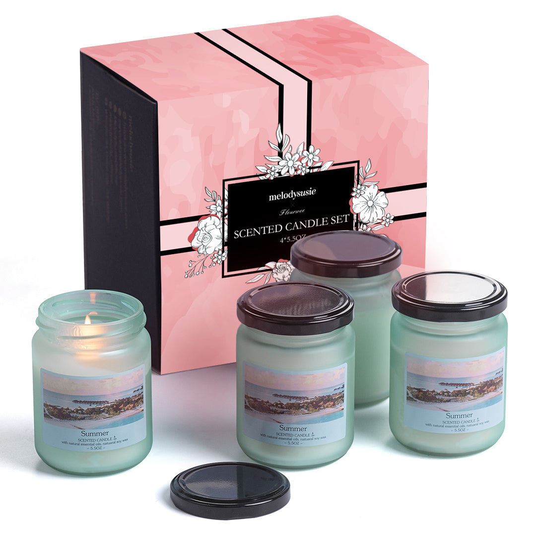 Christmas Holidays Gift Seasonal Scented Candle Set