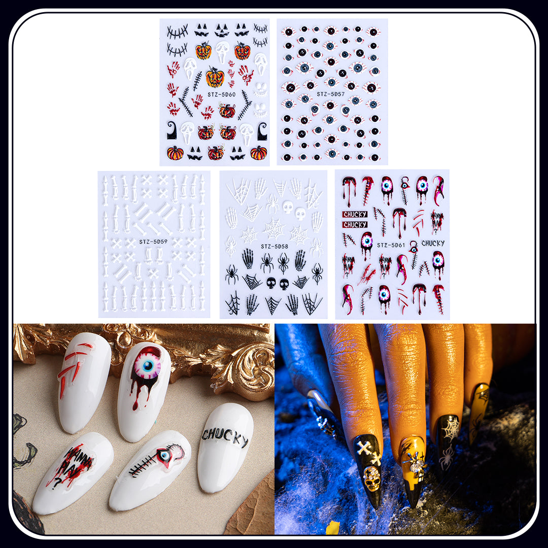 3D Halloween Nail Art Charms