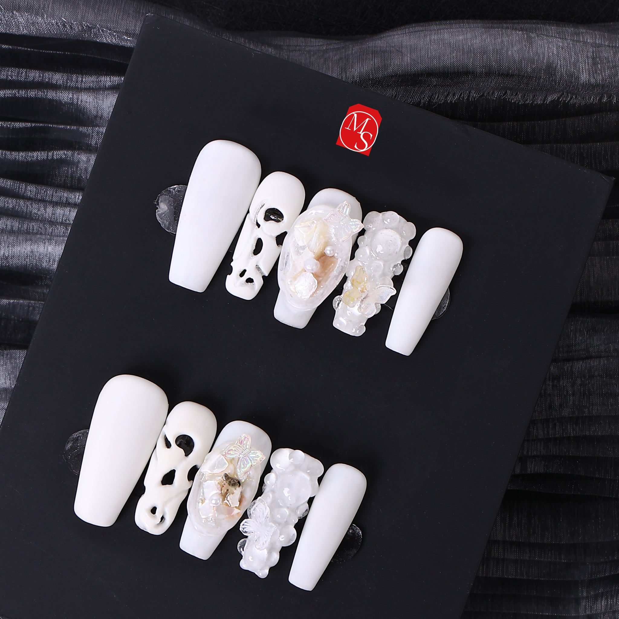 Fairy Coffin Deep Press-On Nails | MelodySusie
