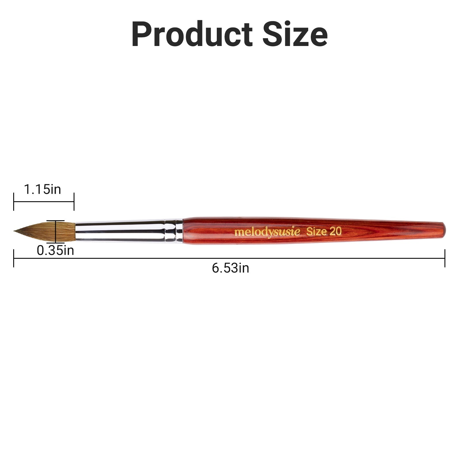 Kolinsky Acrylic Nail Brush