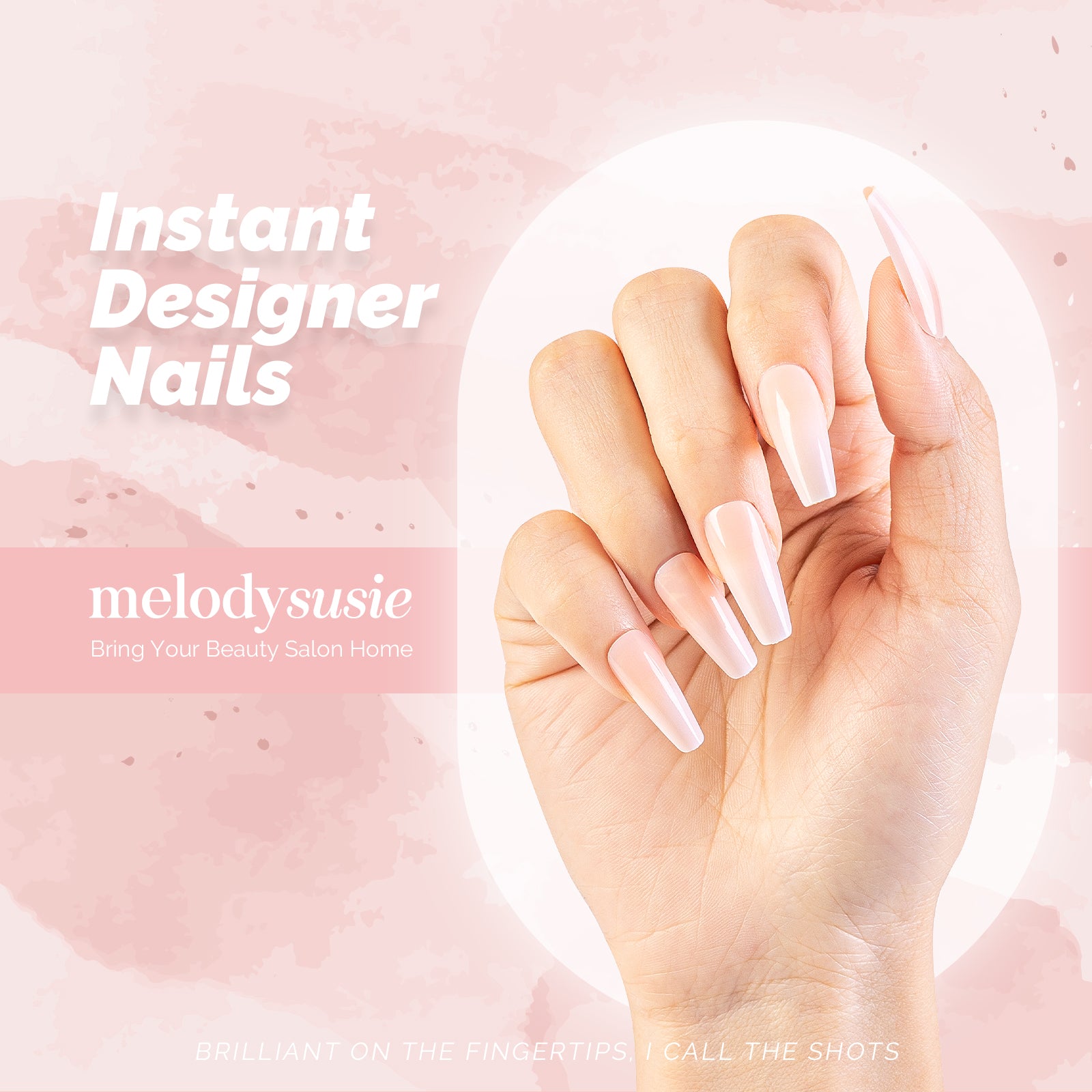 Crystal Acrylic Press On Nails Kits