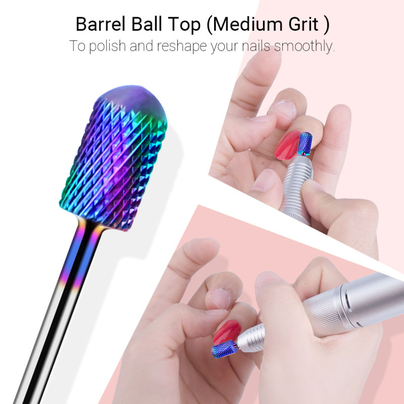 Carbide Ceramic Nail Drill Bits Set 7Pcs