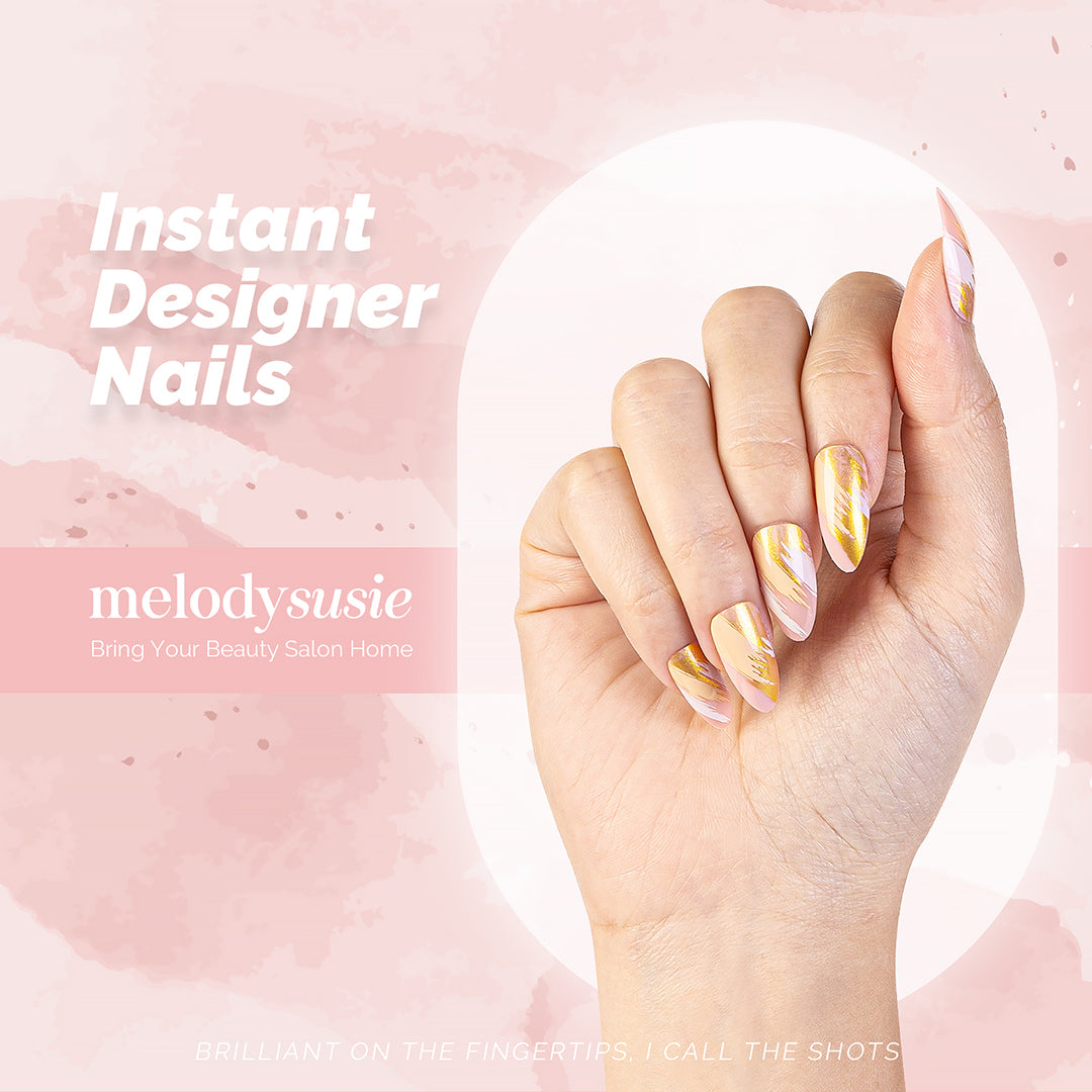 Golden Beach Acrylic Press On Nails Kits