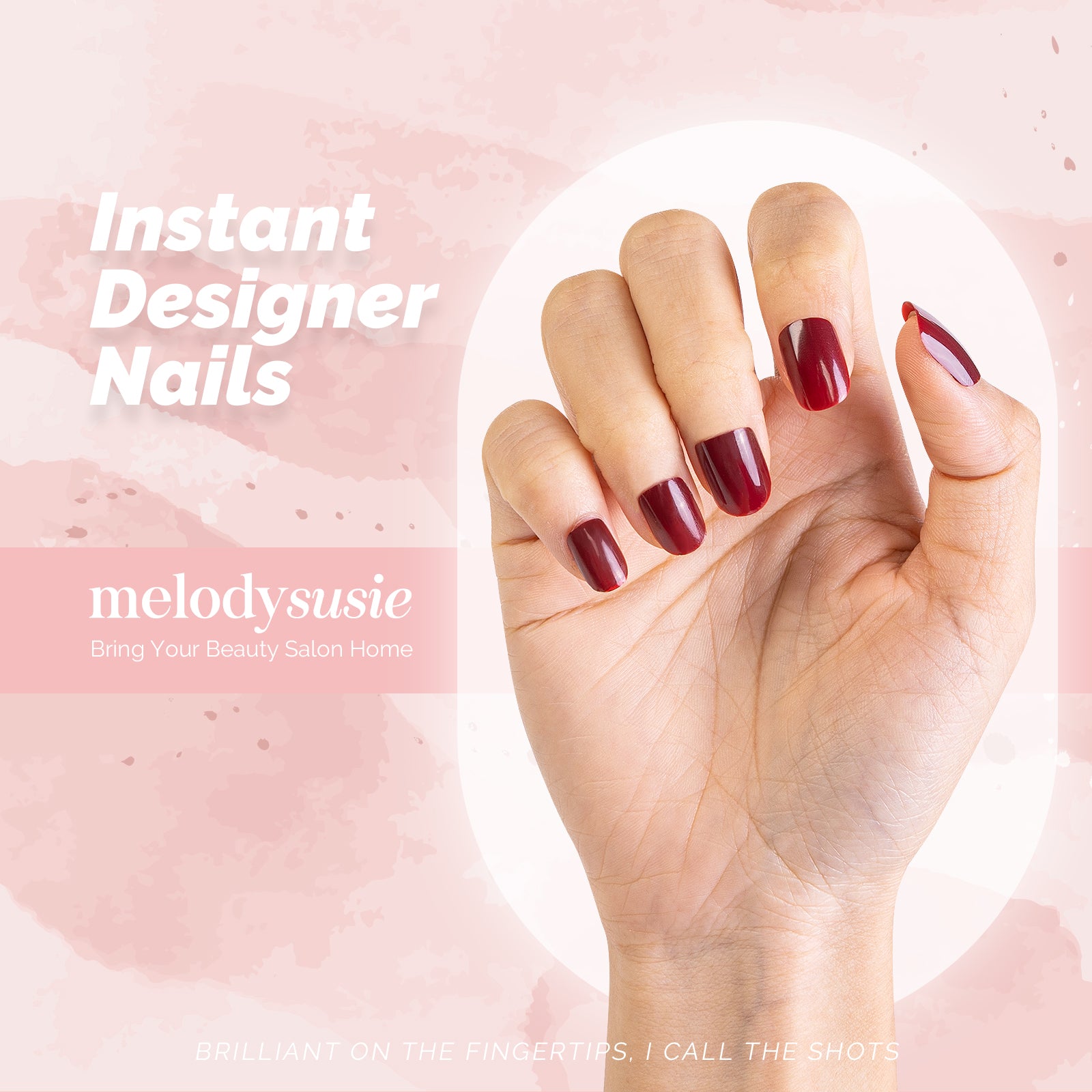 Scarlet Acrylic Press On Nails Kits