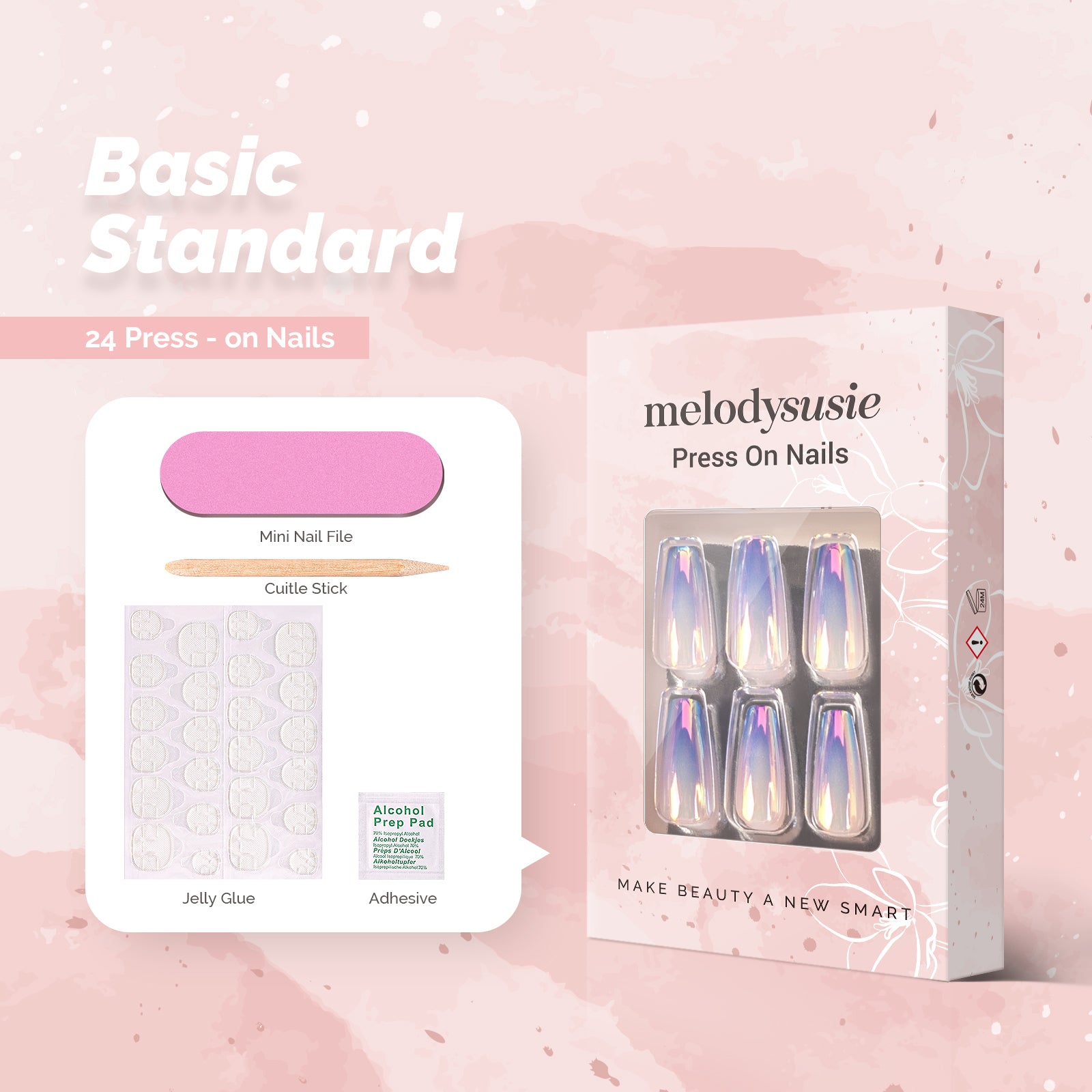 Shining Night Acrylic Press On Nails Kits