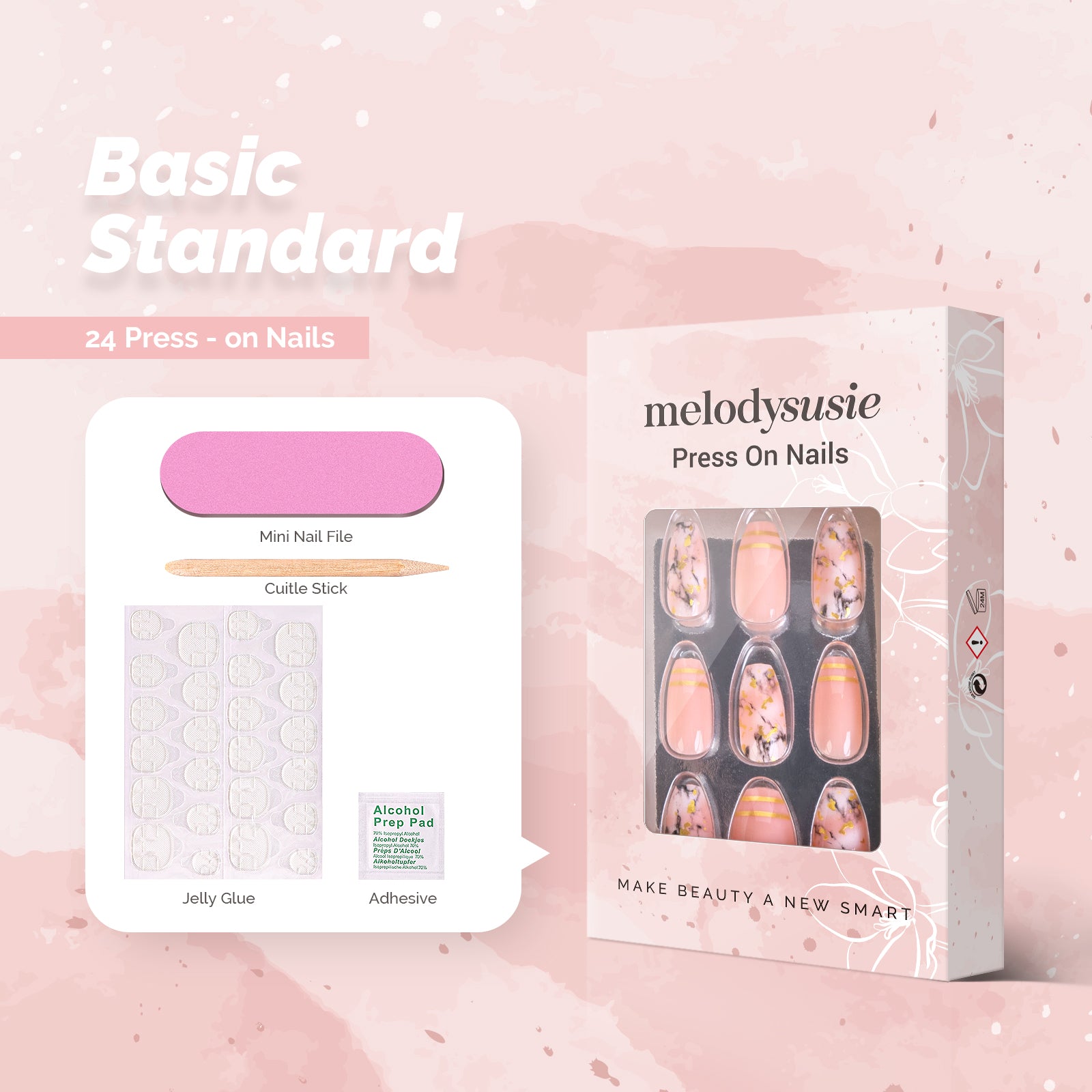 Blossom Acrylic Press On Nails Kits