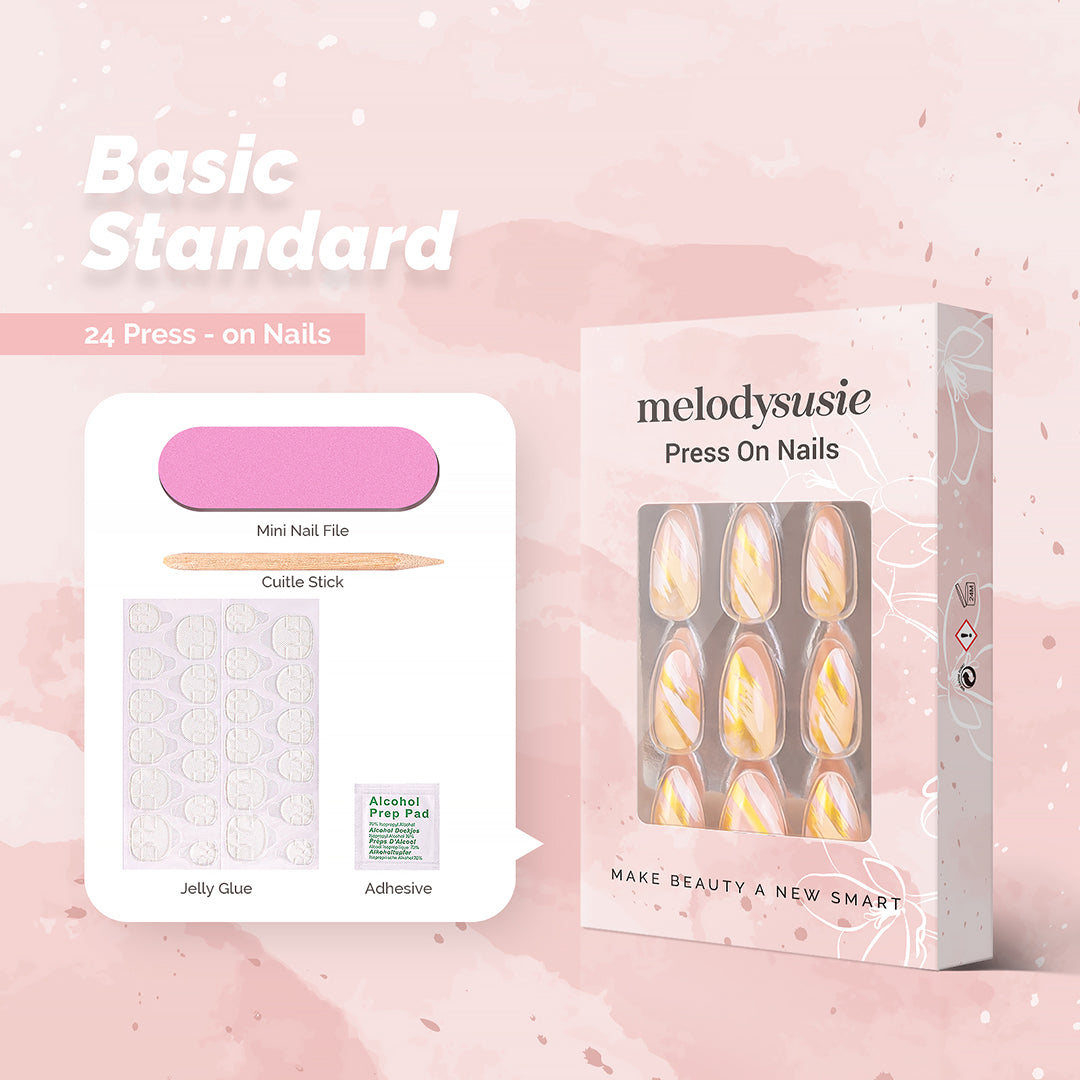 Golden Beach Acrylic Press On Nails Kits