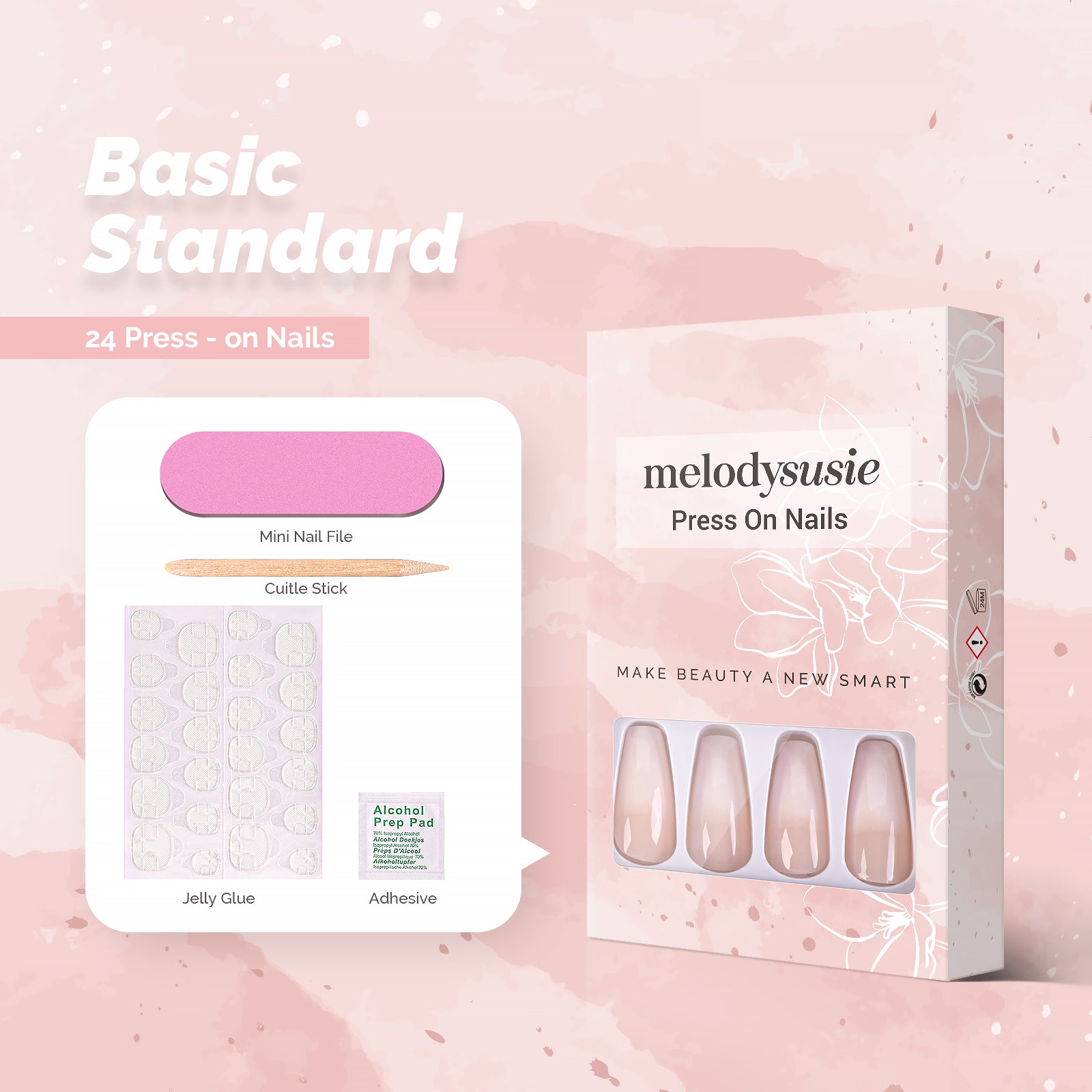 Crystal Acrylic Press On Nails Kits