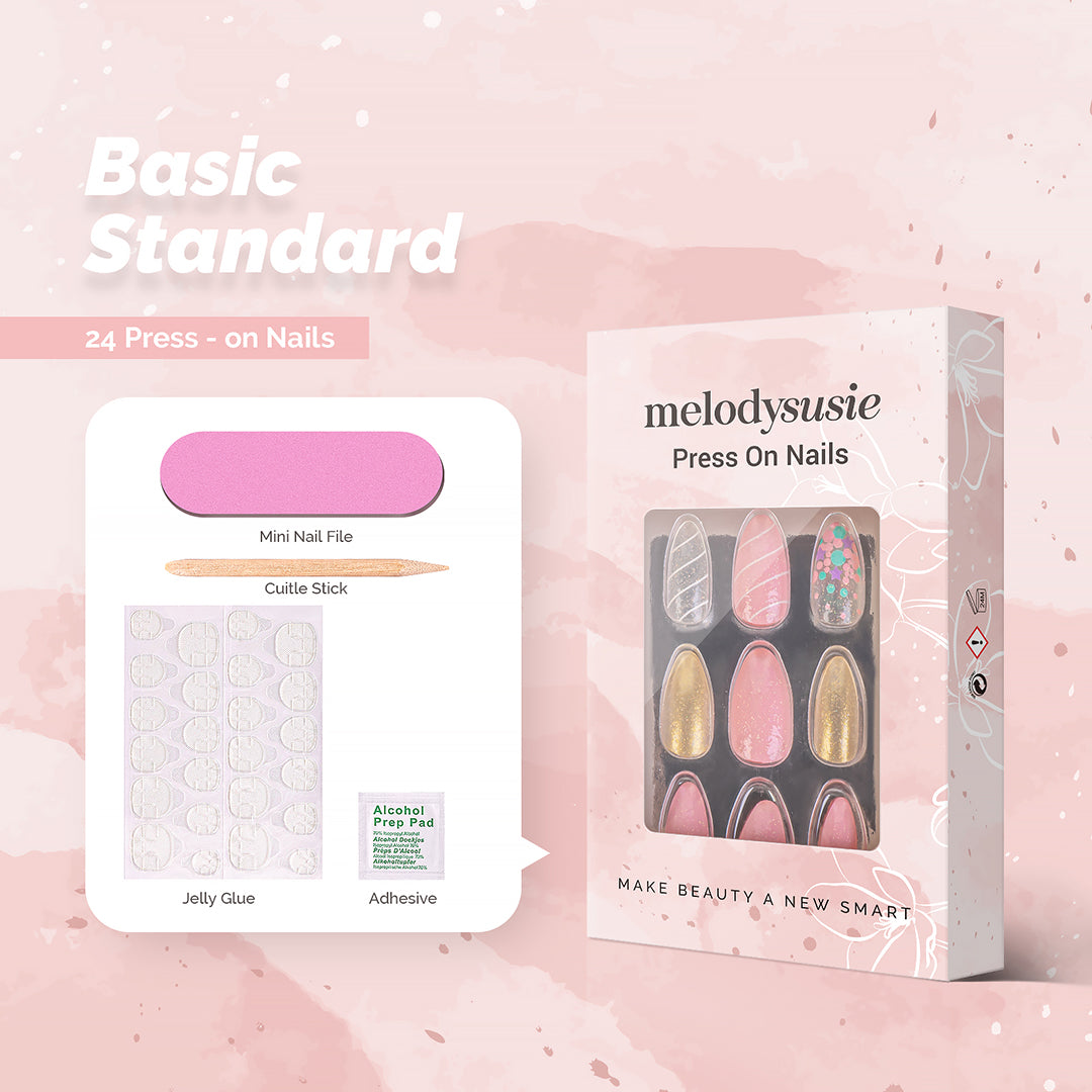 Mermaid Acrylic Press On Nails Kits