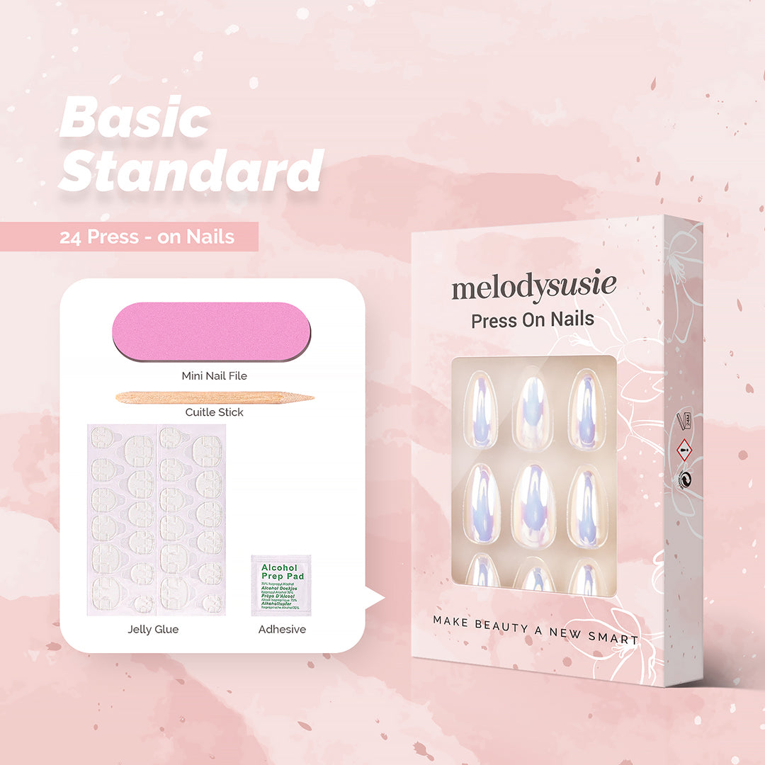 Dazzling Shell Acrylic Press On Nails Kits