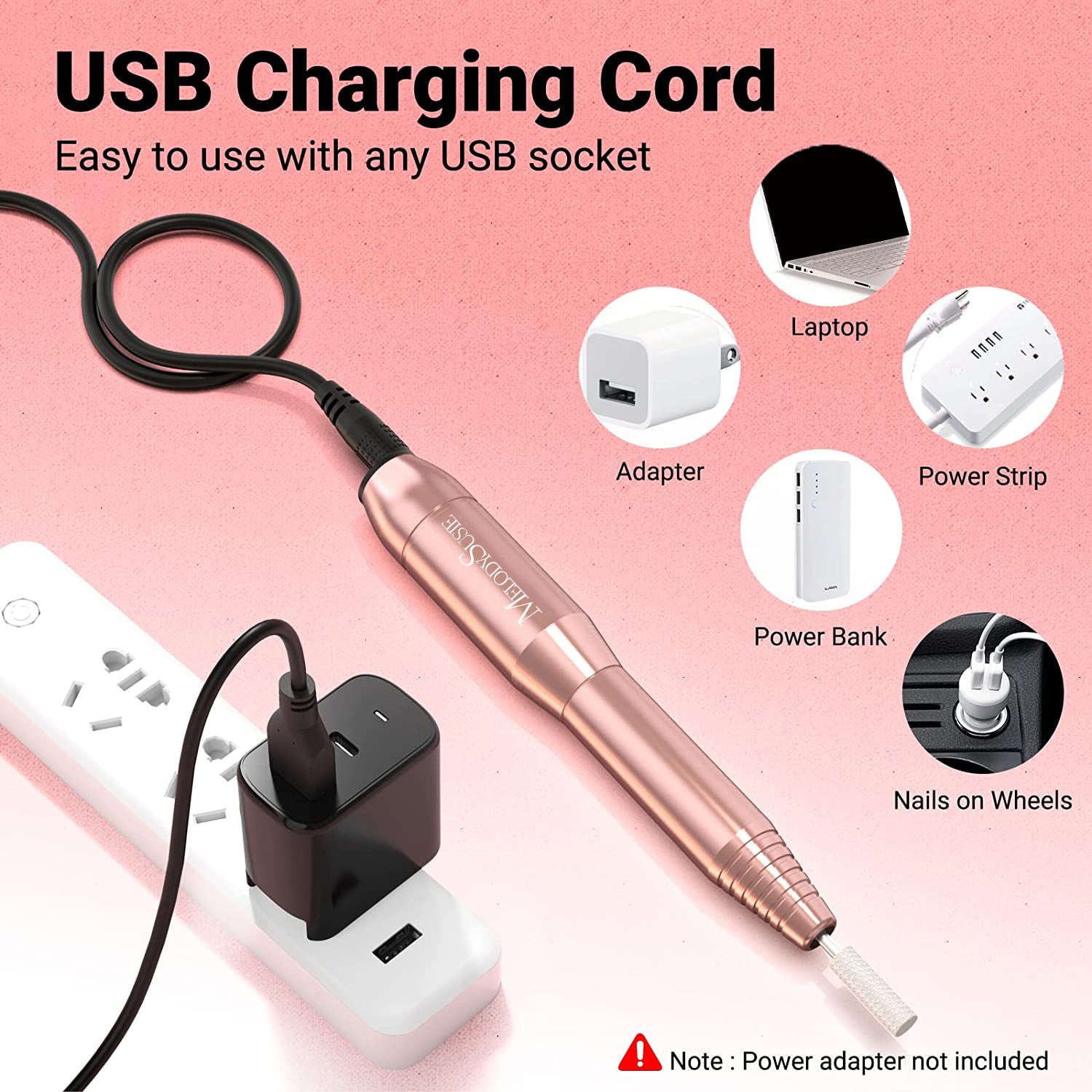 PC120I Portable Electric Nail Drill Set 20,000 RPM