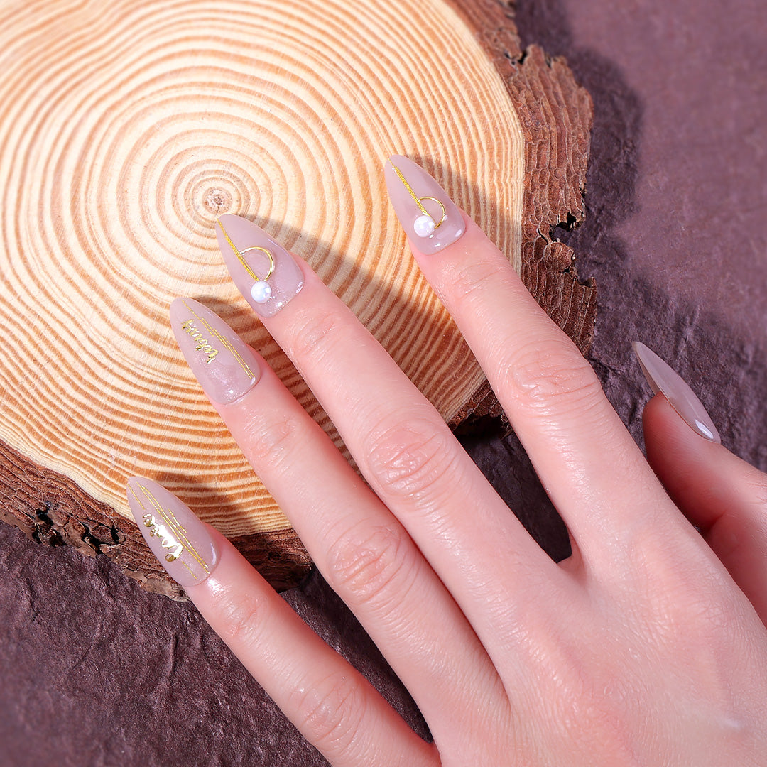 Colorful Silk Thread 3D Nail Decoration