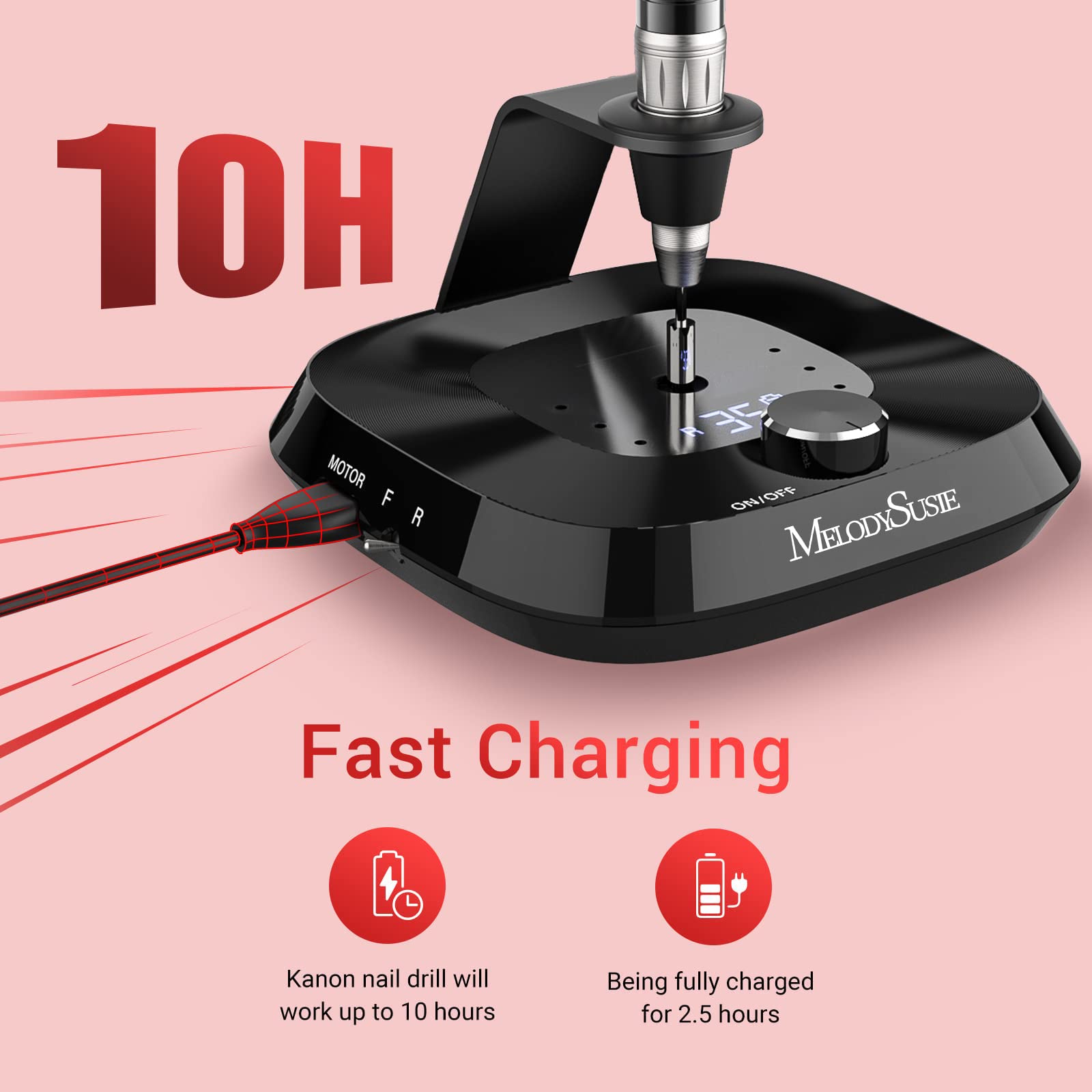 MR3-Kanon Rechargeable Nail Drill 35,000 RPM (US ONLY)
