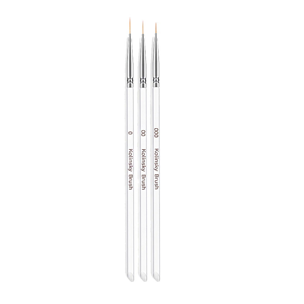 3 Piece Nail Art Liner Brushes