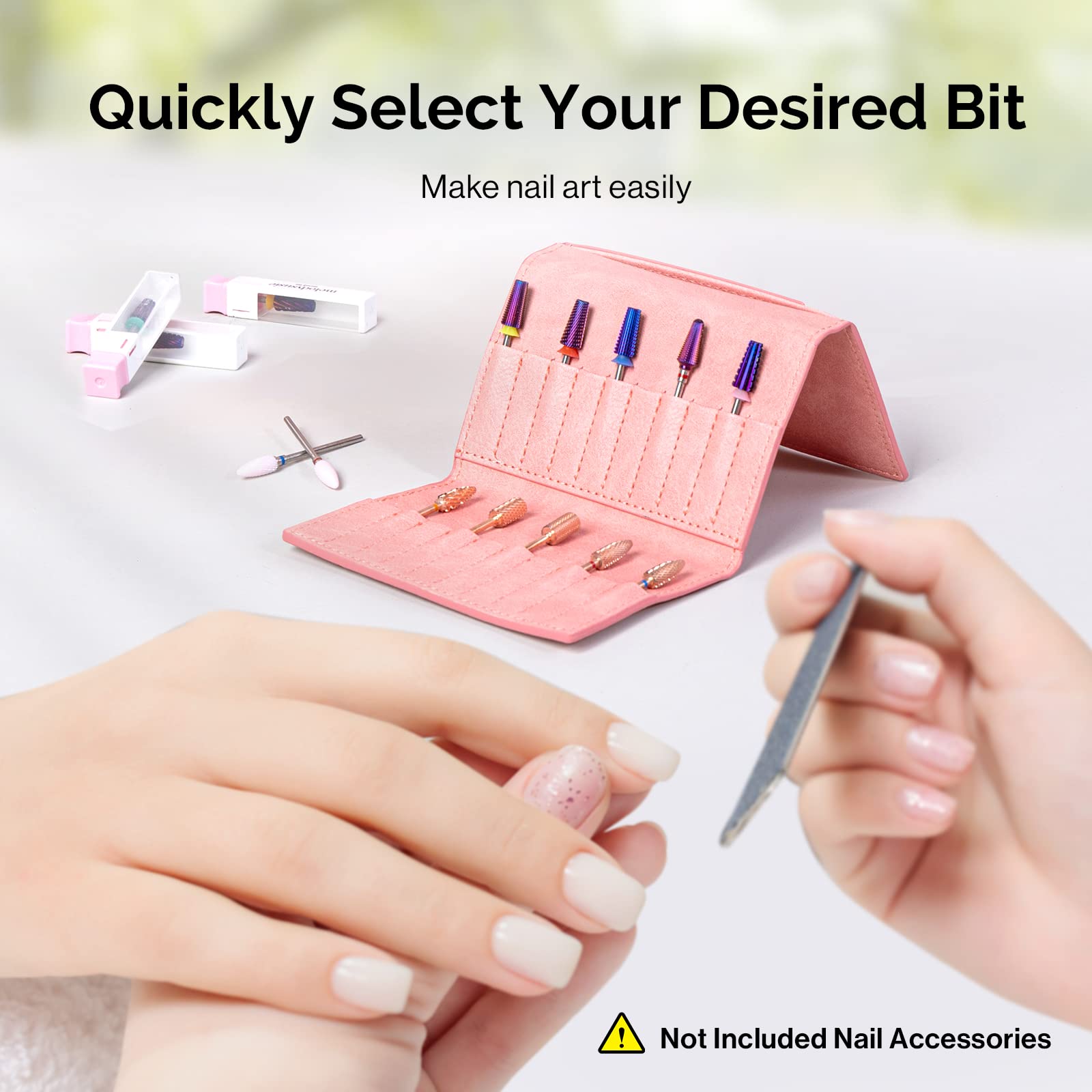 Nail Drill Bit Holder Wallet