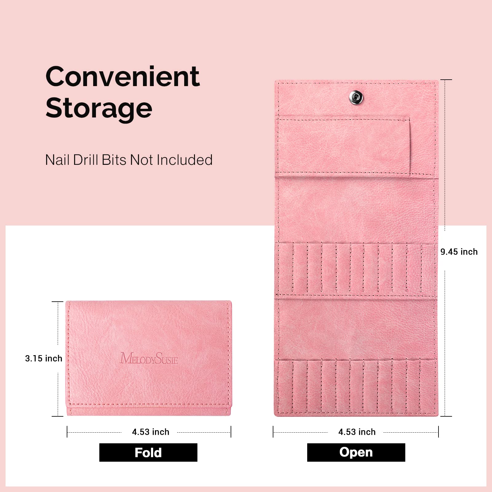 Nail Drill Bit Holder Wallet