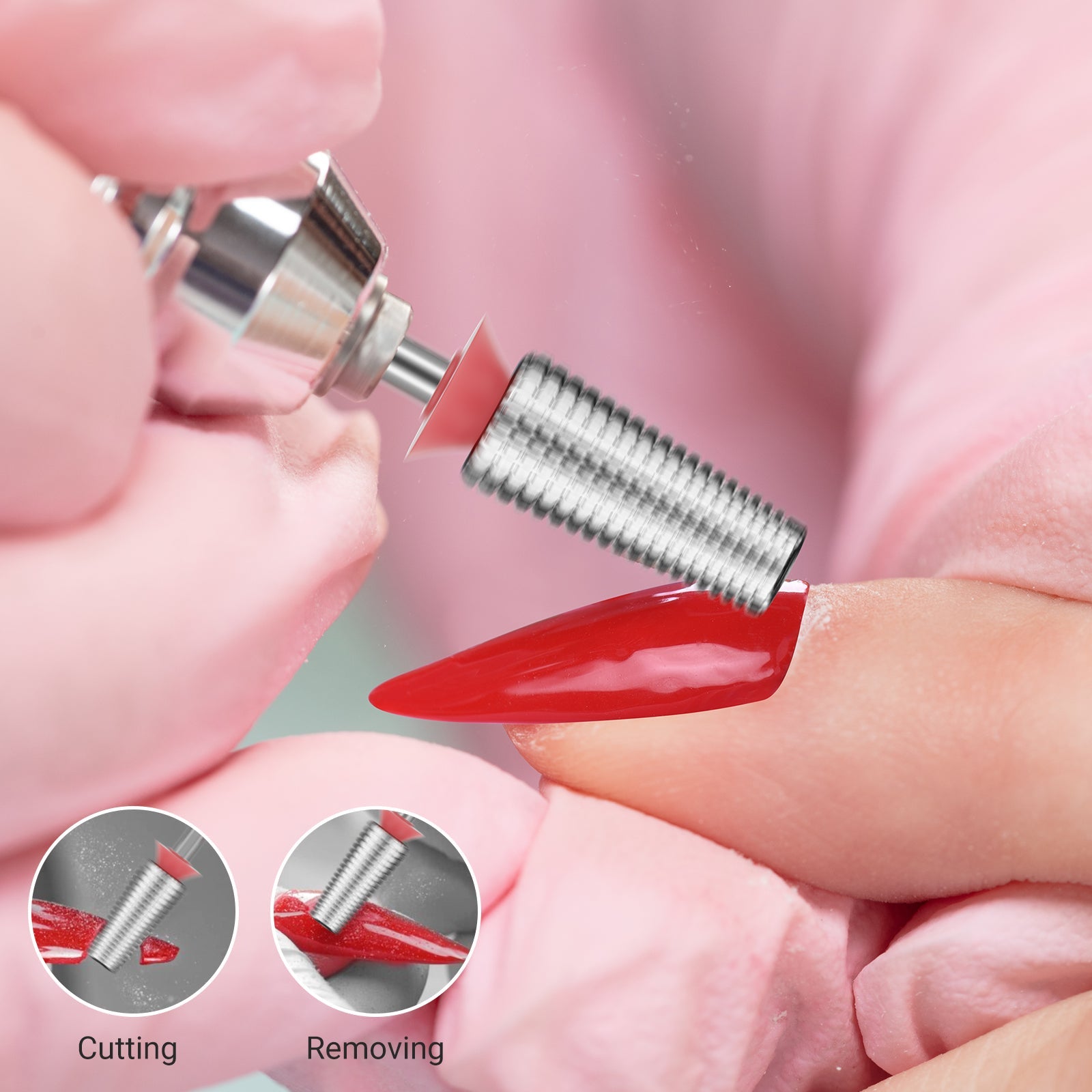 Tungsten Carbide Professional 5 in 1 Nail Drill Bits