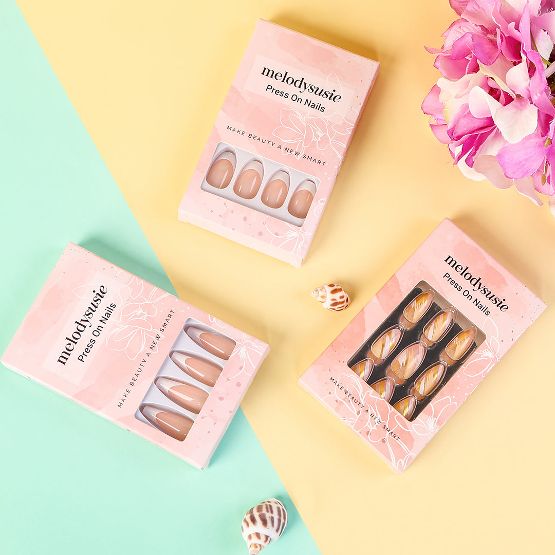 Golden Beach Acrylic Press On Nails Kits