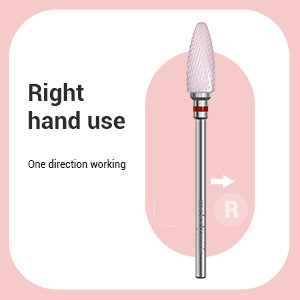 Ceramic Nail Drill Bits Pink-Extra Fine(1pc)