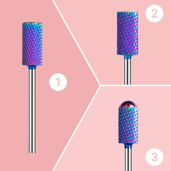 New Colorful Tungsten Carbide Nail Drill Bits Set (10pcs)