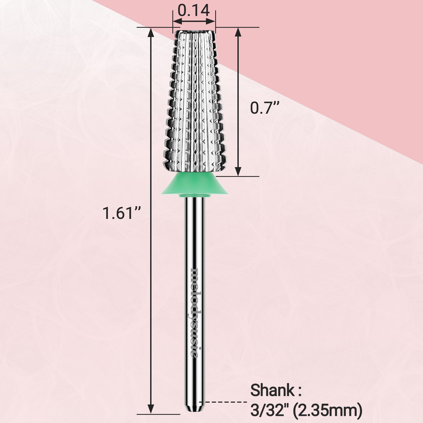 Tungsten Carbide Professional 5 in 1 Nail Drill Bit Coarse (1 pcs)