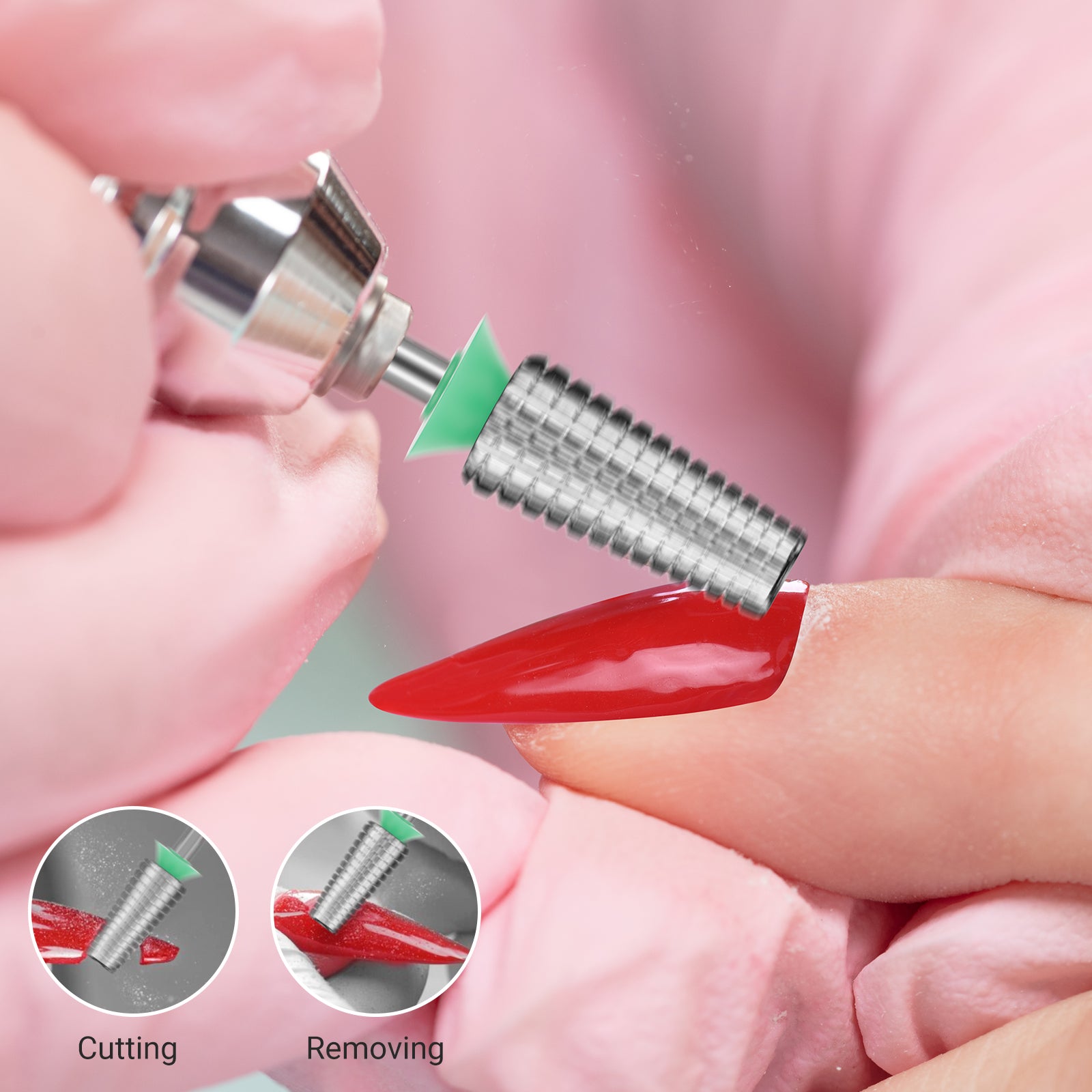 Tungsten Carbide Professional 5 in 1 Nail Drill Bit Coarse (1 pcs)