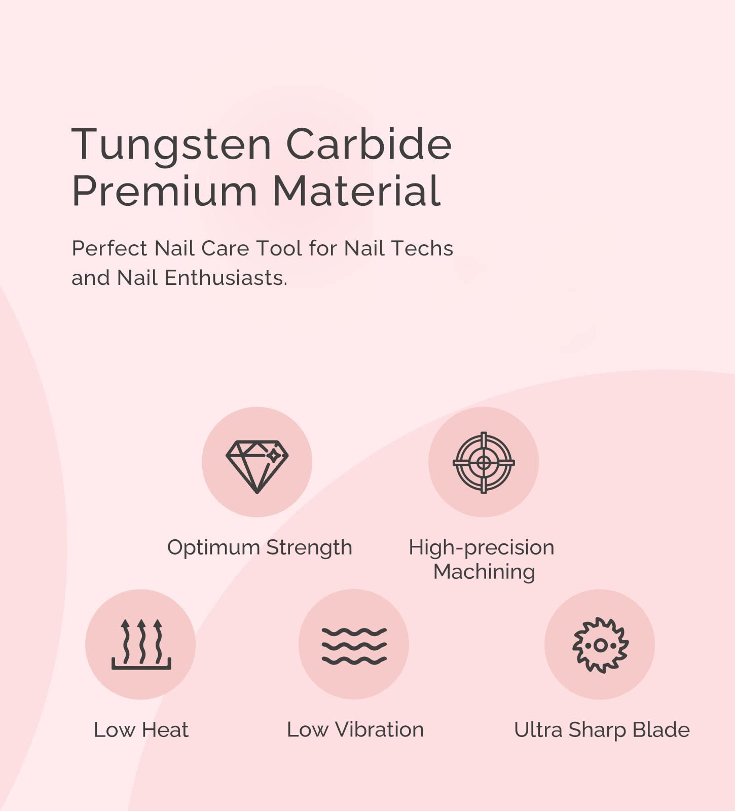 Small Round Tapered Tungsten Carbide Cuticle Clean Nail Drill Bit