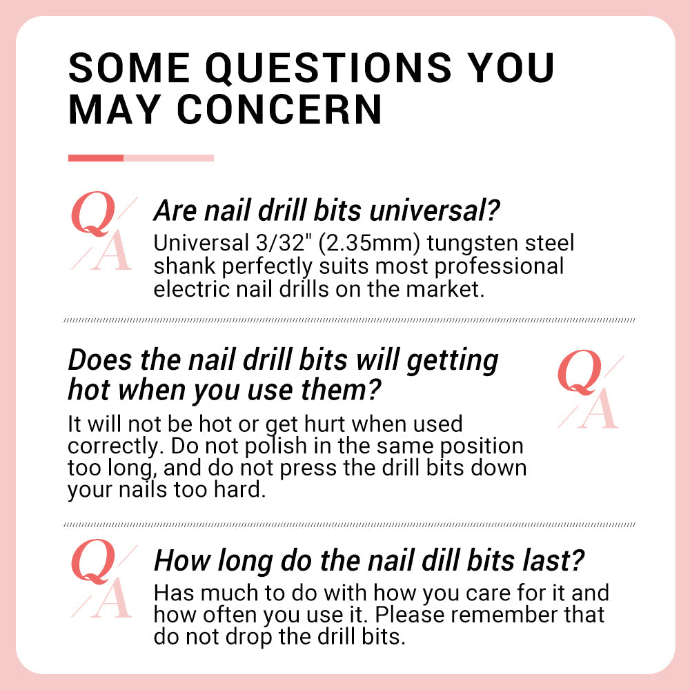 Tungsten Carbide Cuticle Cleaner Nail Drill Bit-Fine(1pc)