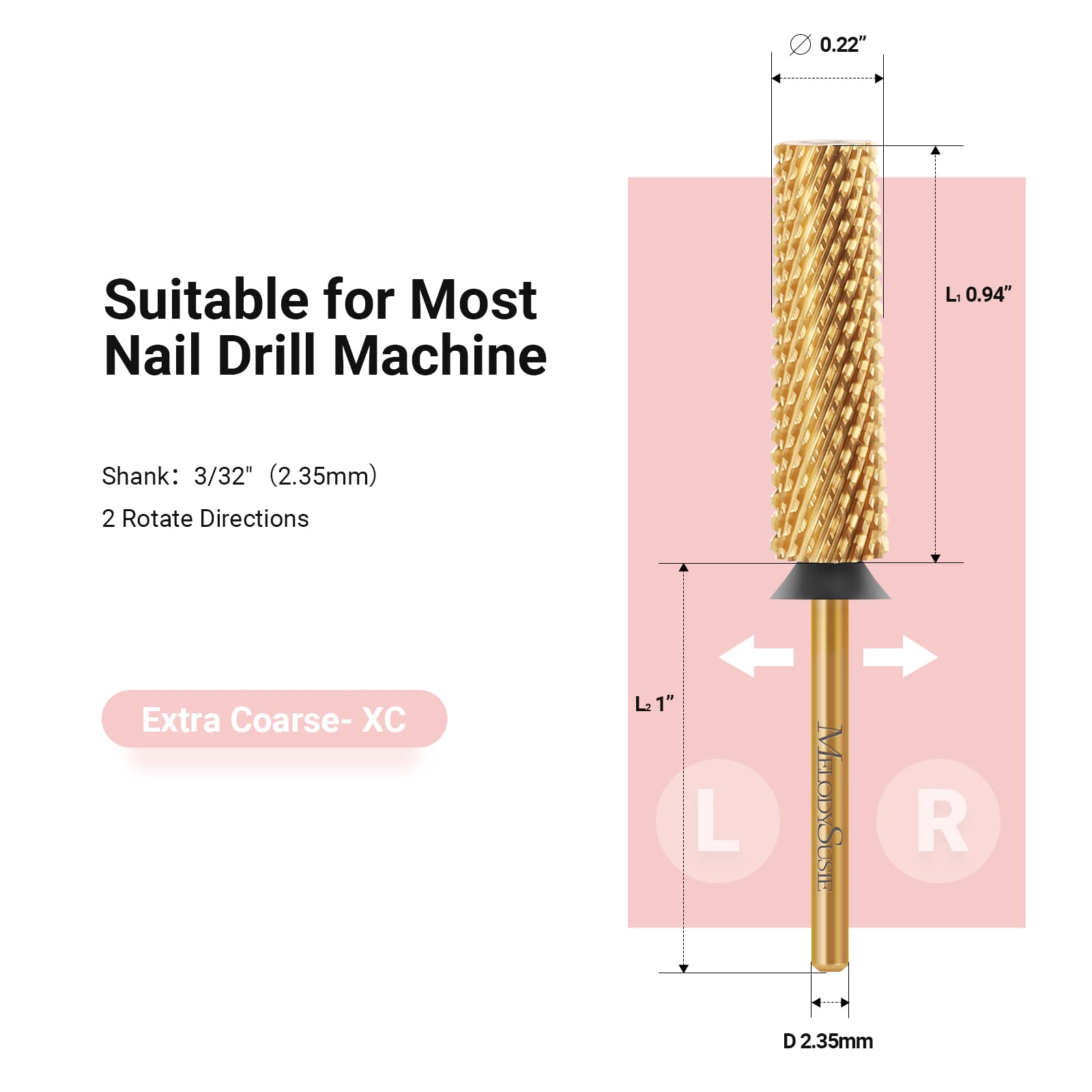 Super Long Tapered Tungsten Carbide Nail Drill Bits