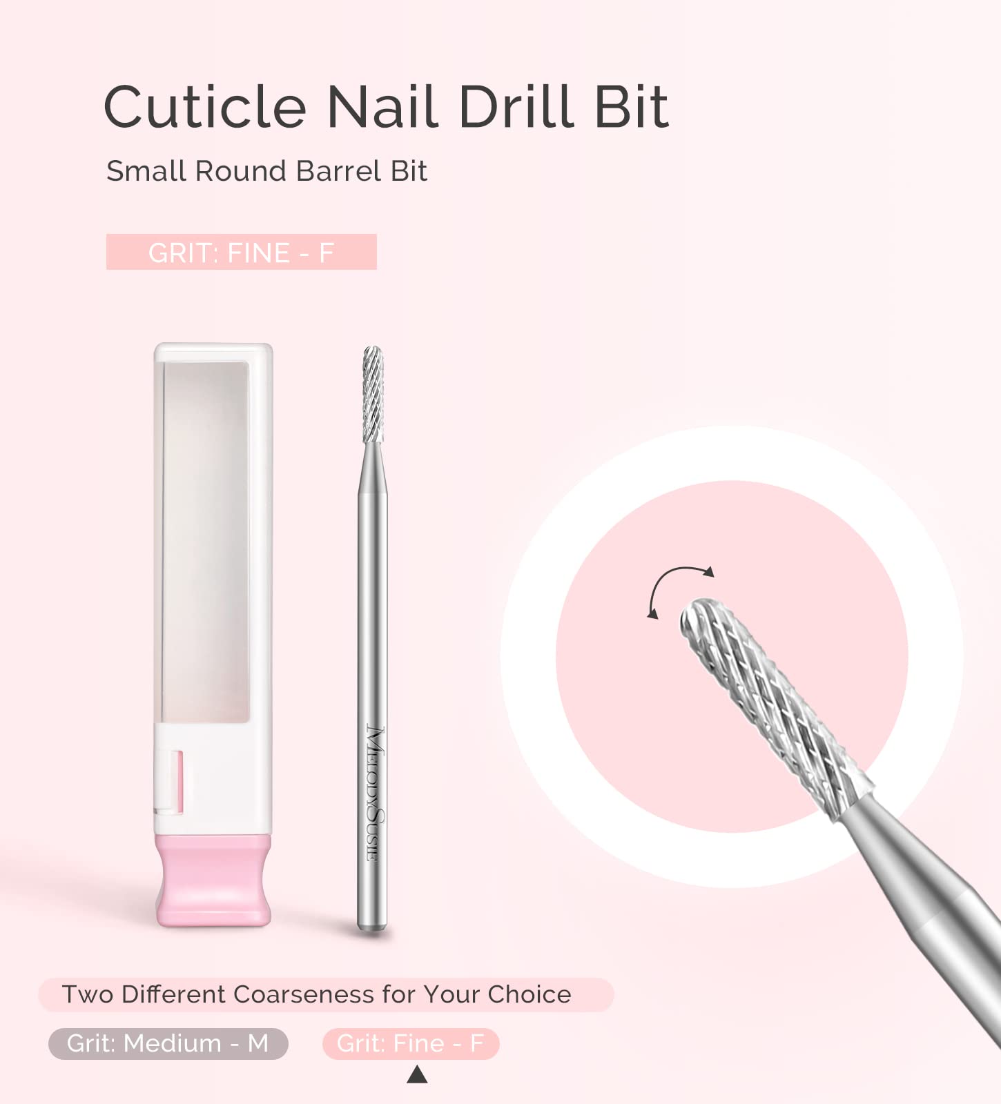 Small Round Barrel Tungsten Carbide Nail Drill Bit