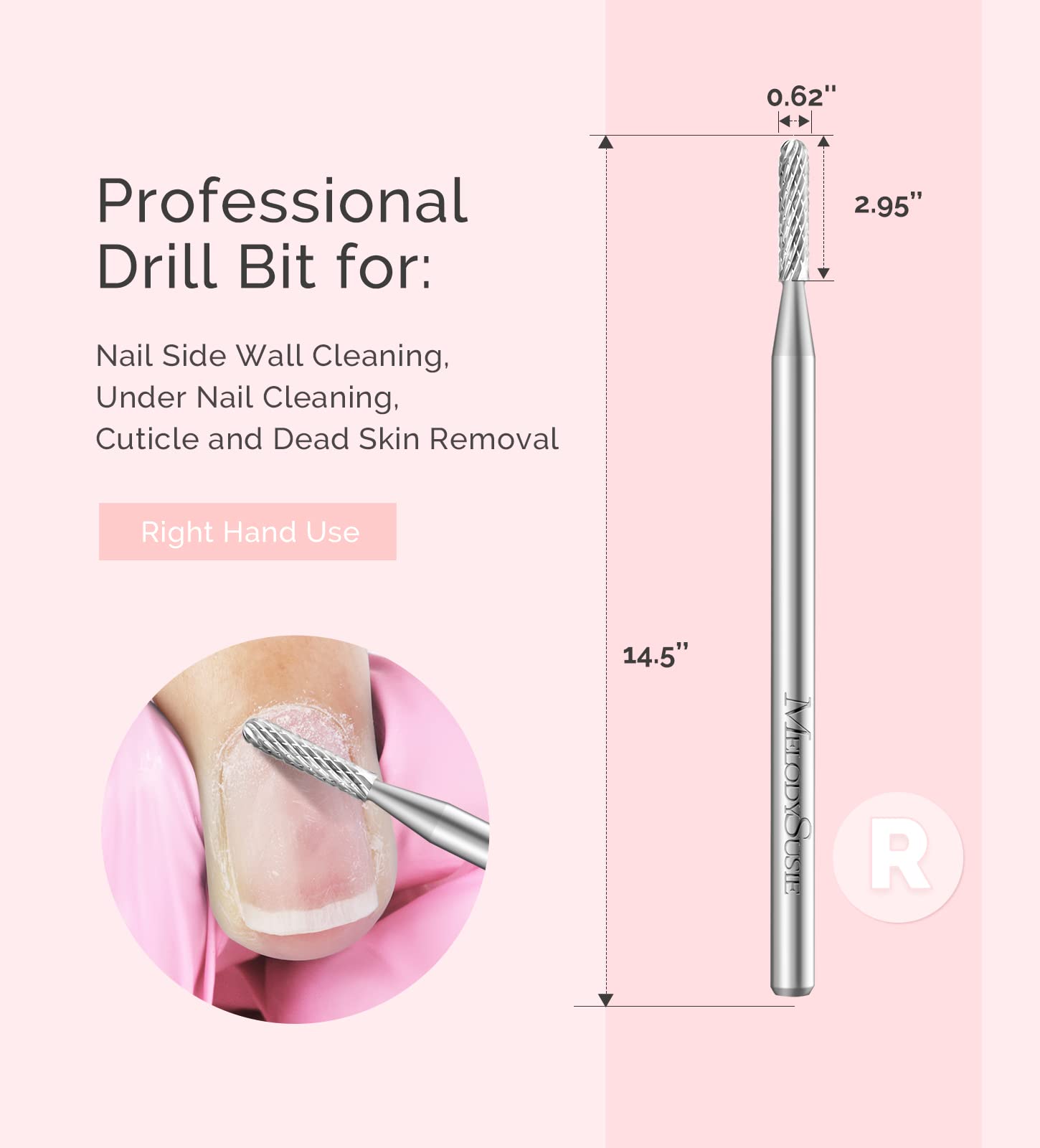 Small Round Barrel Tungsten Carbide Nail Drill Bit