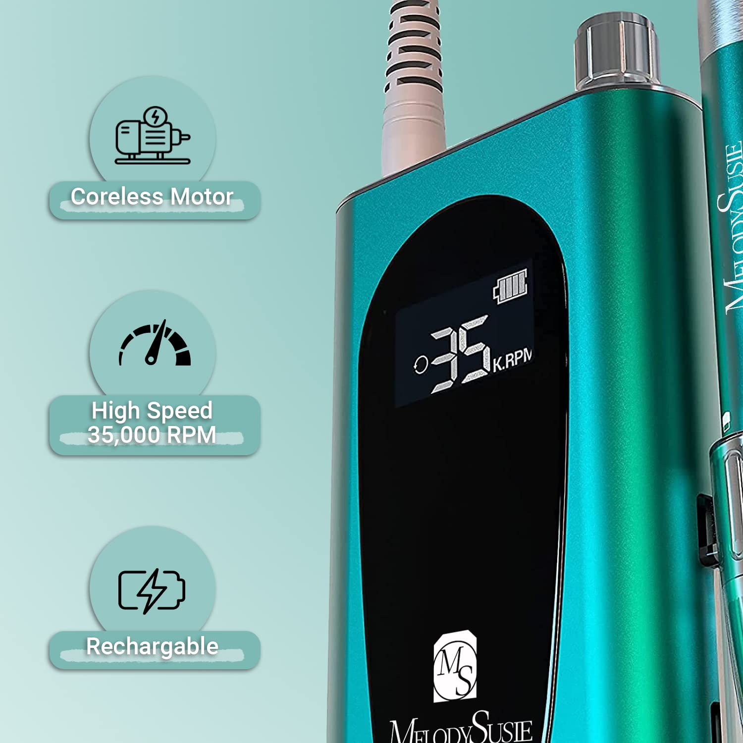 MR2-Rechargeable Nail Drill 35,000 RPM