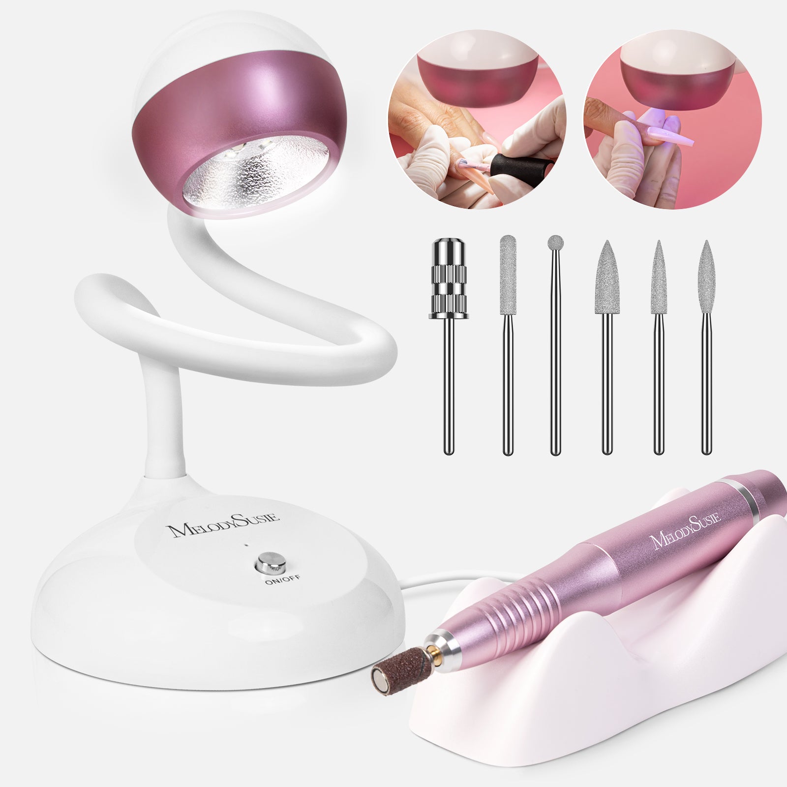 XC150D 3 in 1 Nail Drill with Nail Art Lamp