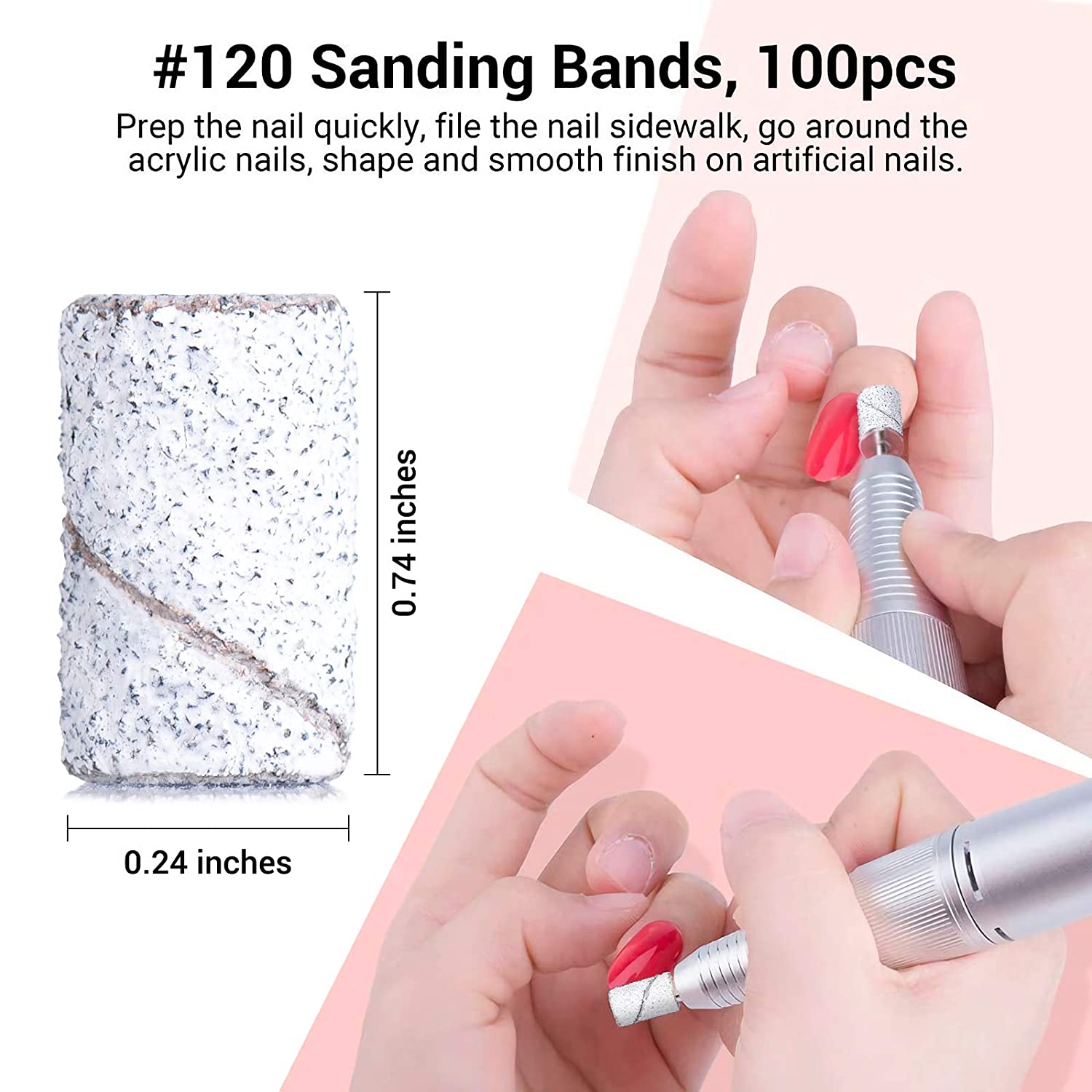 Colorful 300pcs Professional Sanding Bands
