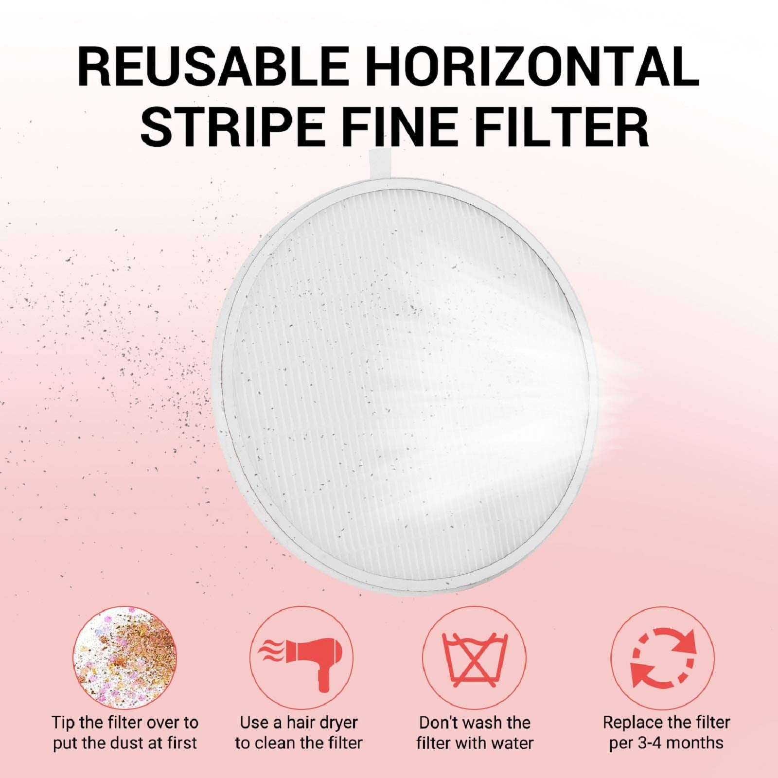 Nail Dust Collector-Pink