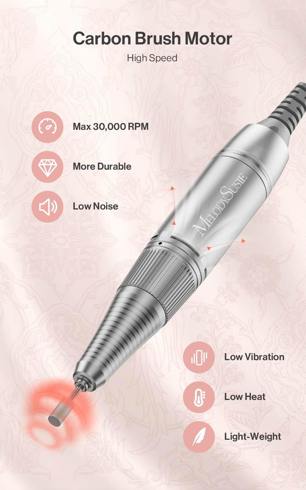 SE1-Selene Rechargeable Nail Drill 30,000 RPM