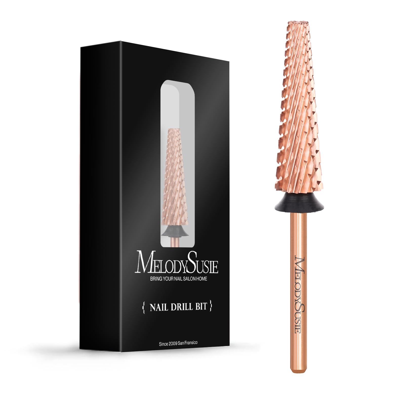 Super Long 5 in 1 Tungsten Carbide Nail Drill Bit (Rose-Gold)