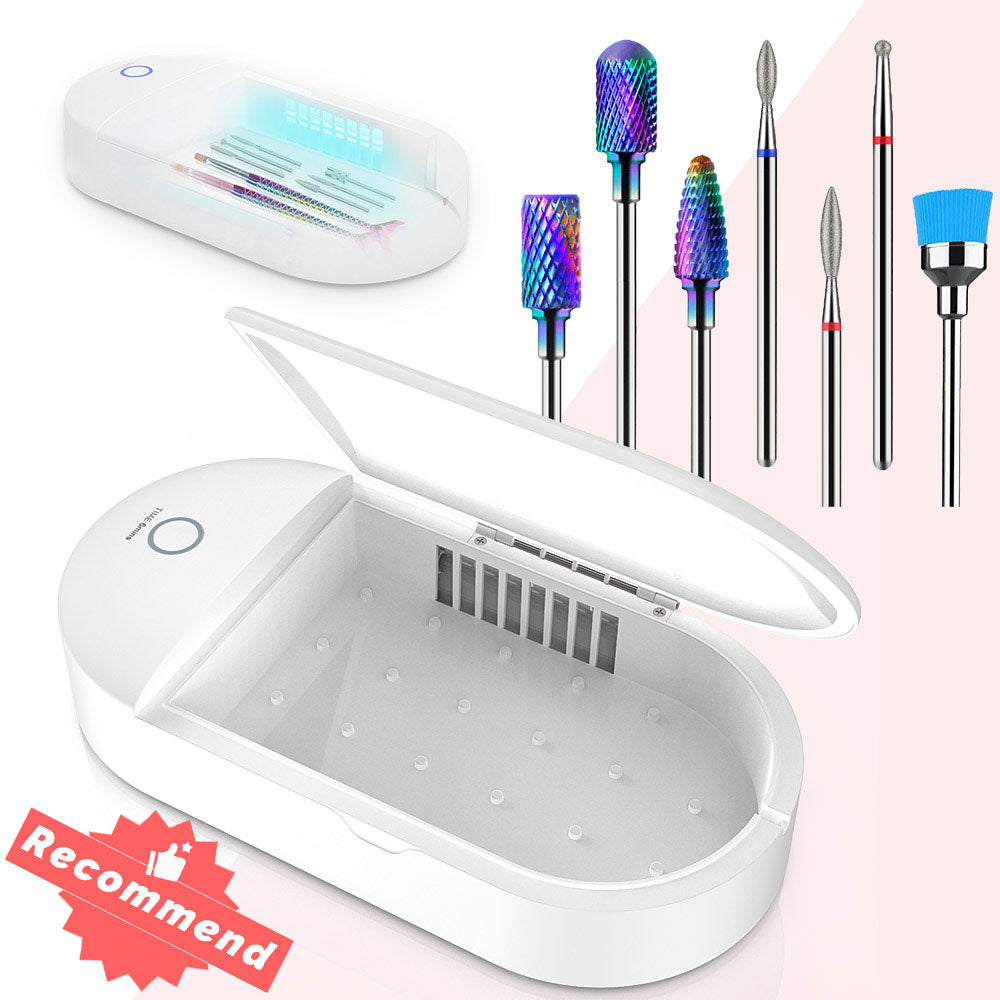 Tungsten Carbide Diamond Nail Drill Bits Set 7Pcs