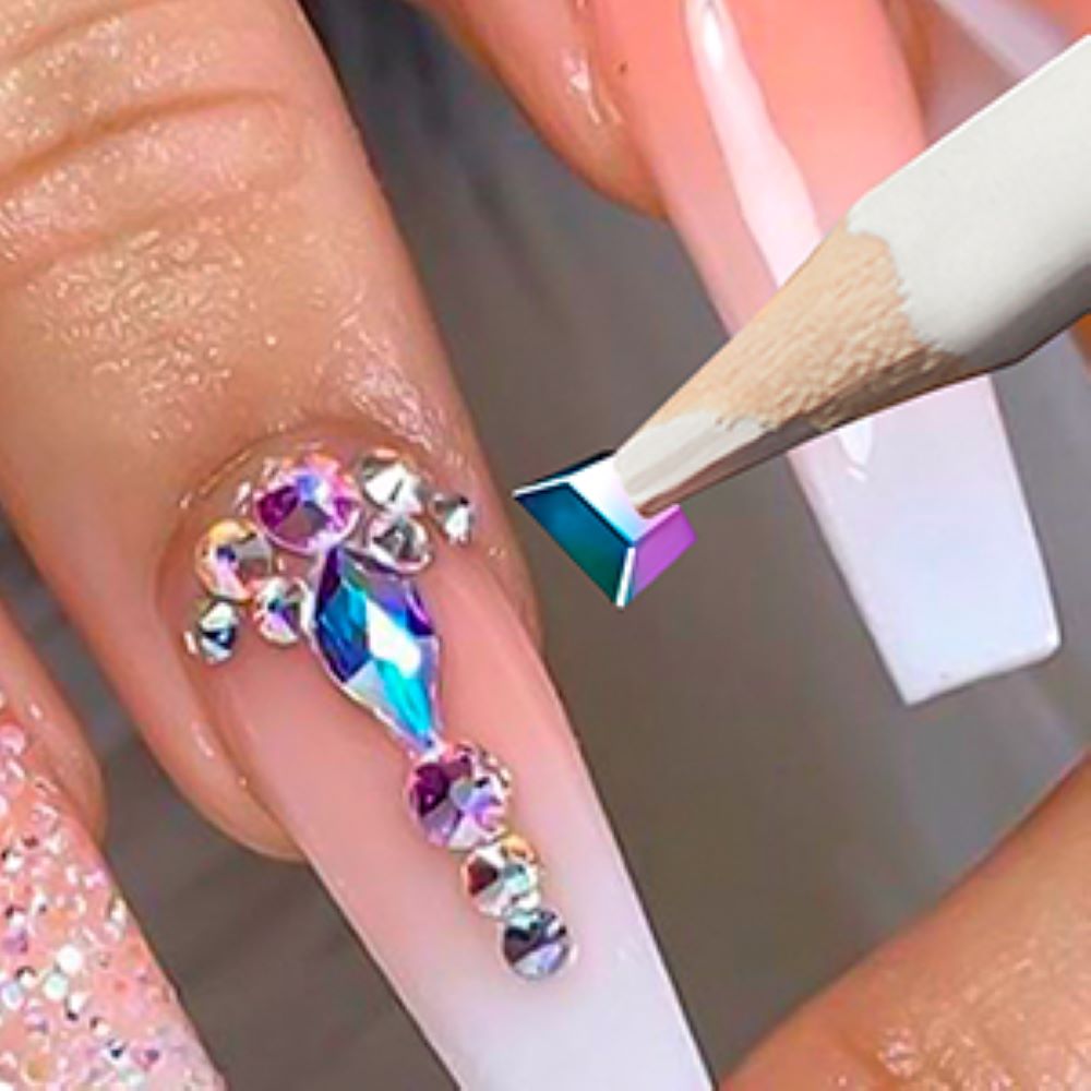 Multi-Shape Nail Rhinestones-how to apply