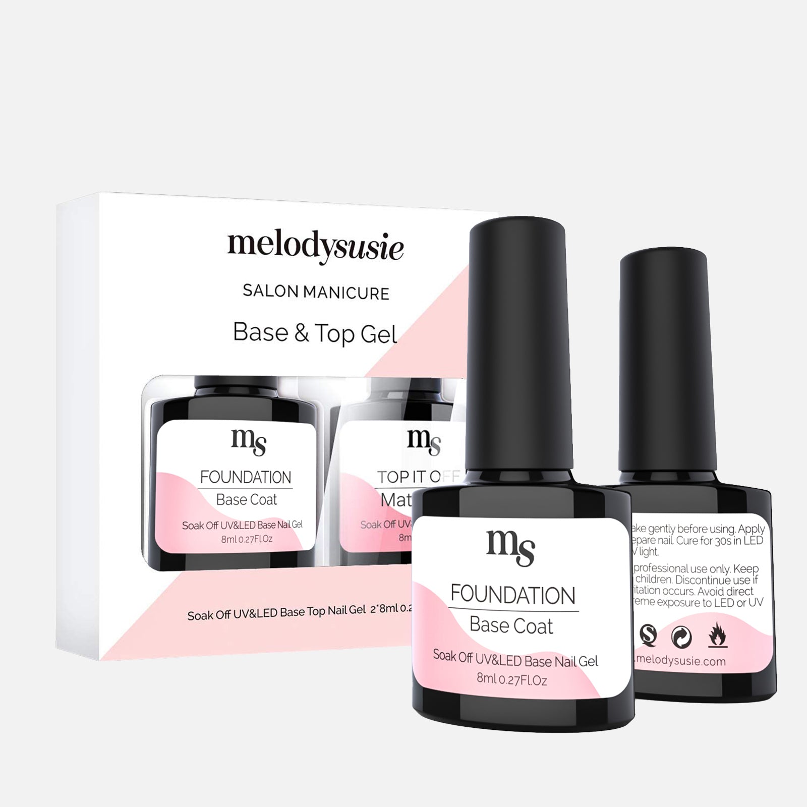 Matte Top Coat and Base Coat Set