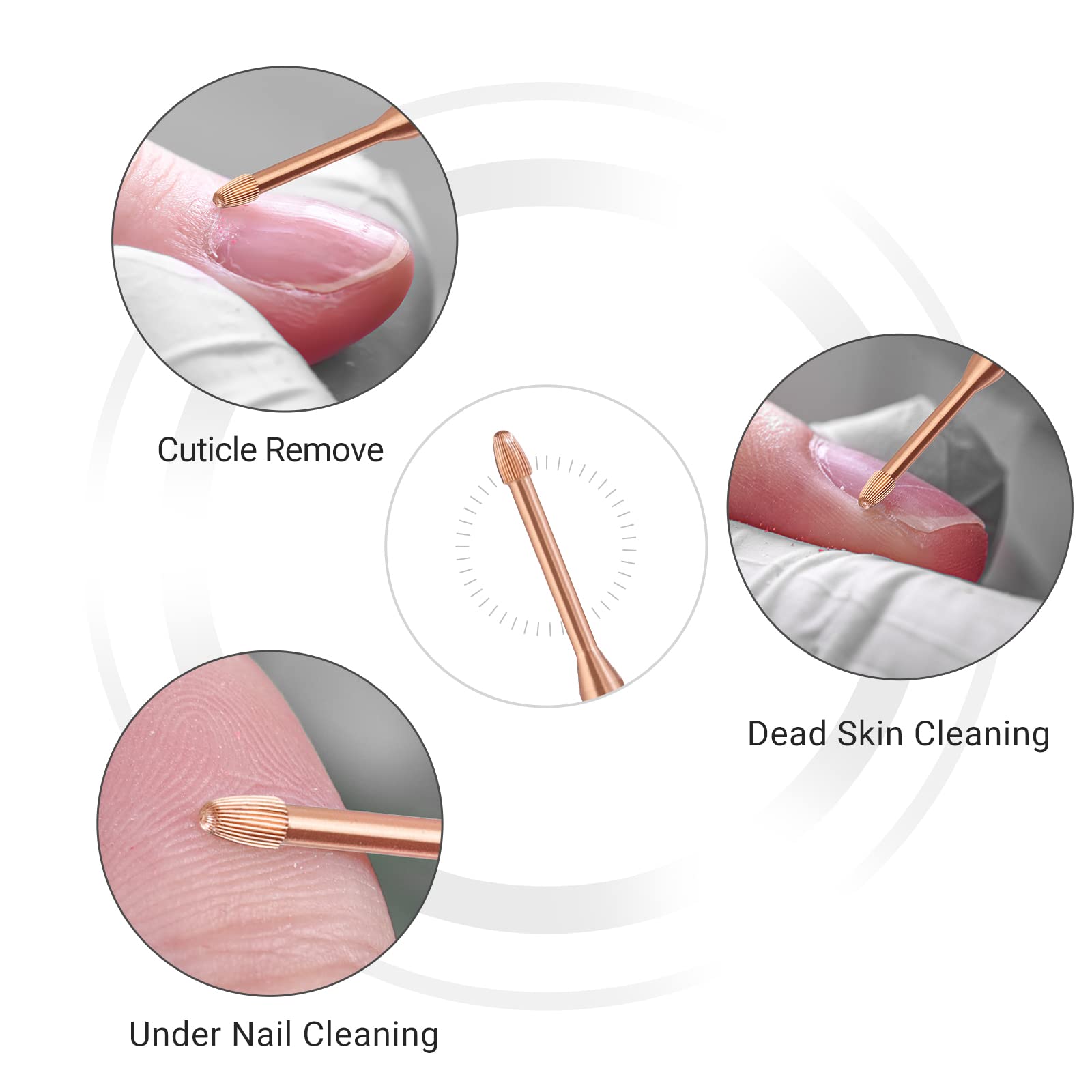 Tungsten Carbide Cuticle Cleaner Nail Drill Bit-Fine(1pc)