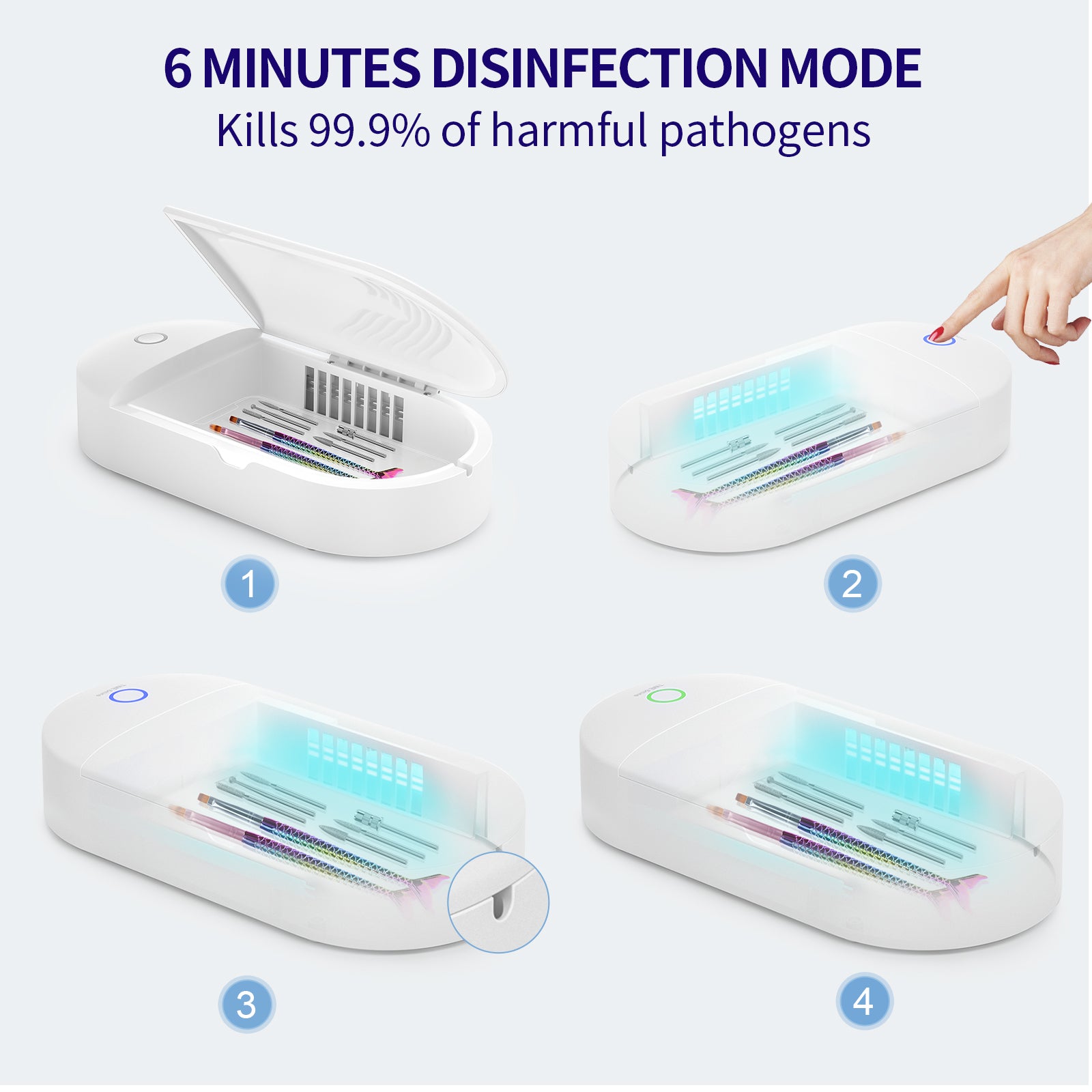 Nail Tool UV Light Sanitizer Box