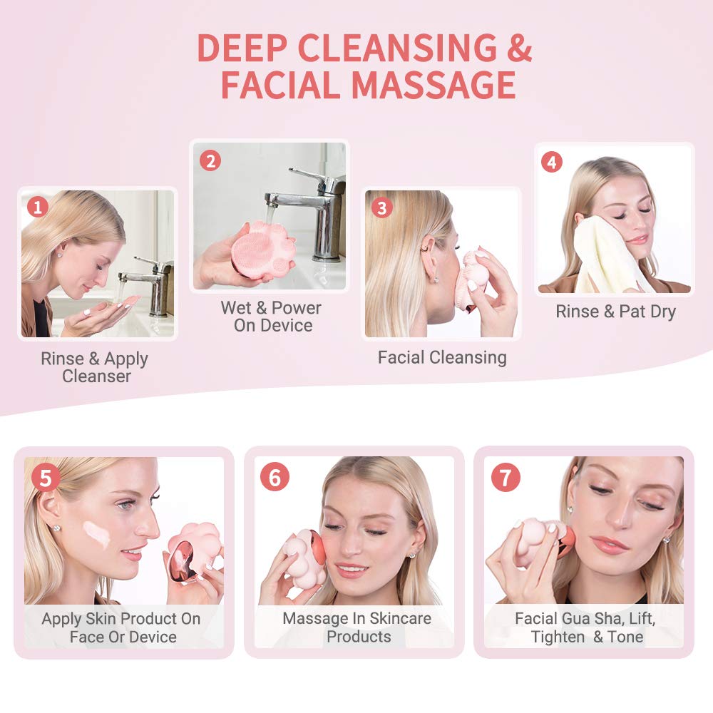 Cat Paw Facial Cleansing Brush