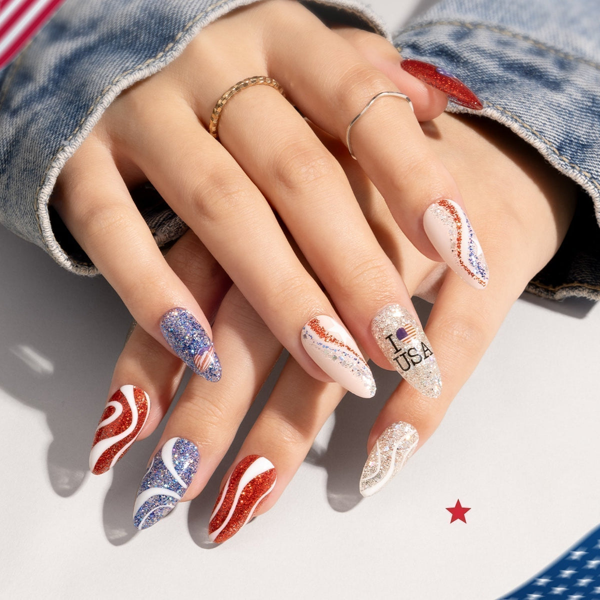 Bold Fractal Pattern Nails for 2025