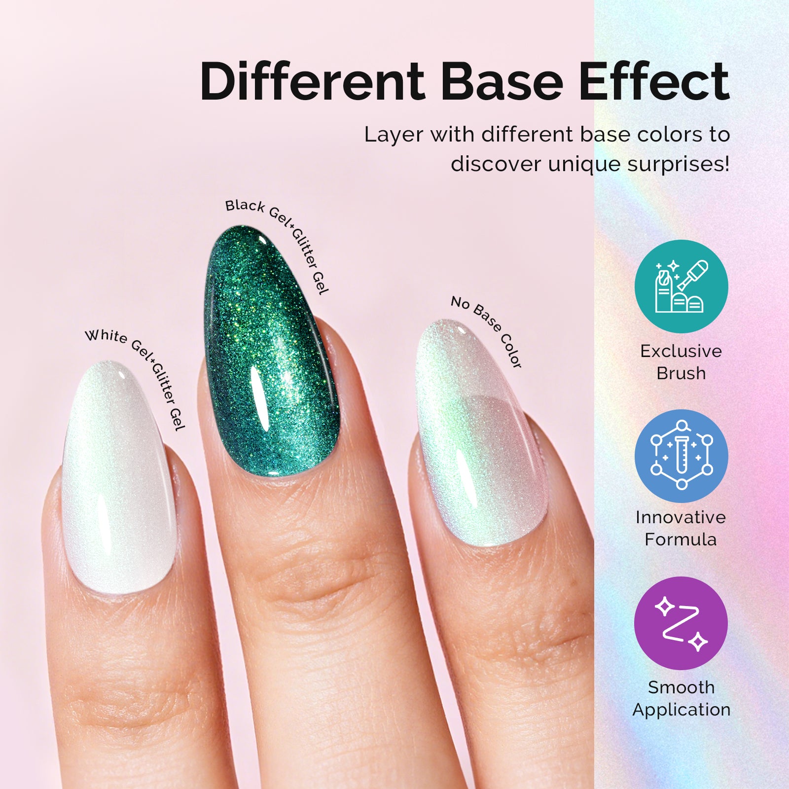 G2302 Jelly White Aurora Shimmer - TPO-Free Thick Gel Nail Polish(15ml)