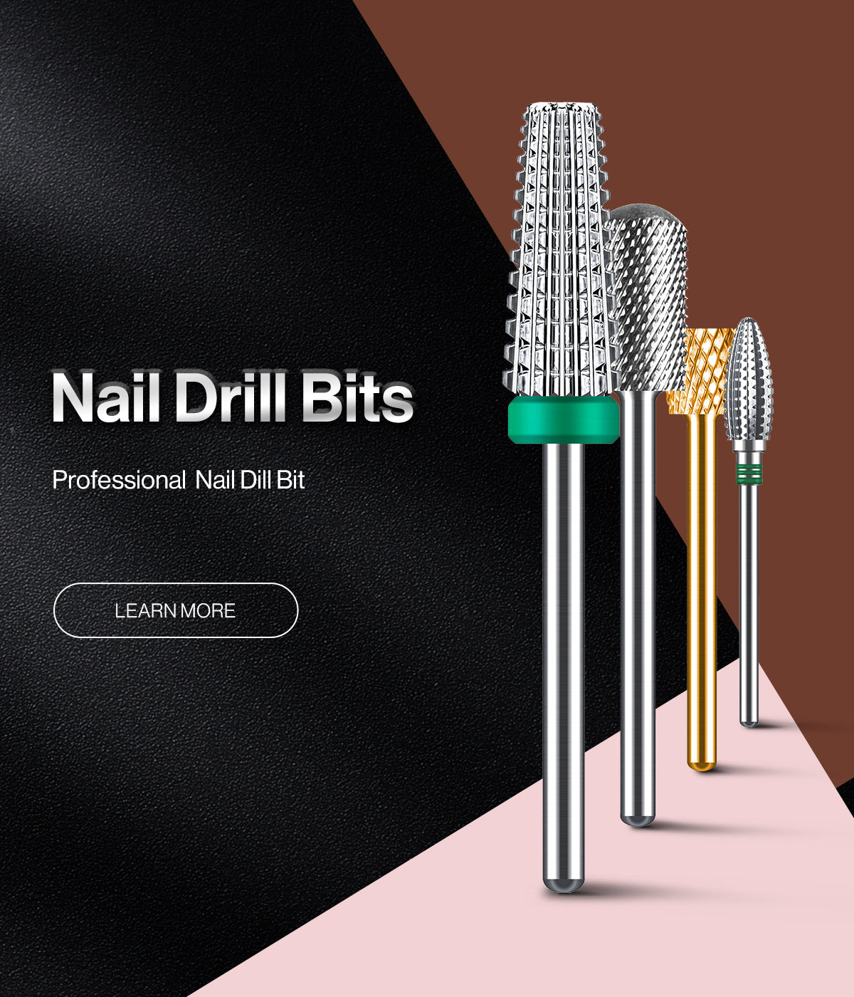 Professional Nail Drill Bits with Variety Shape and Usage