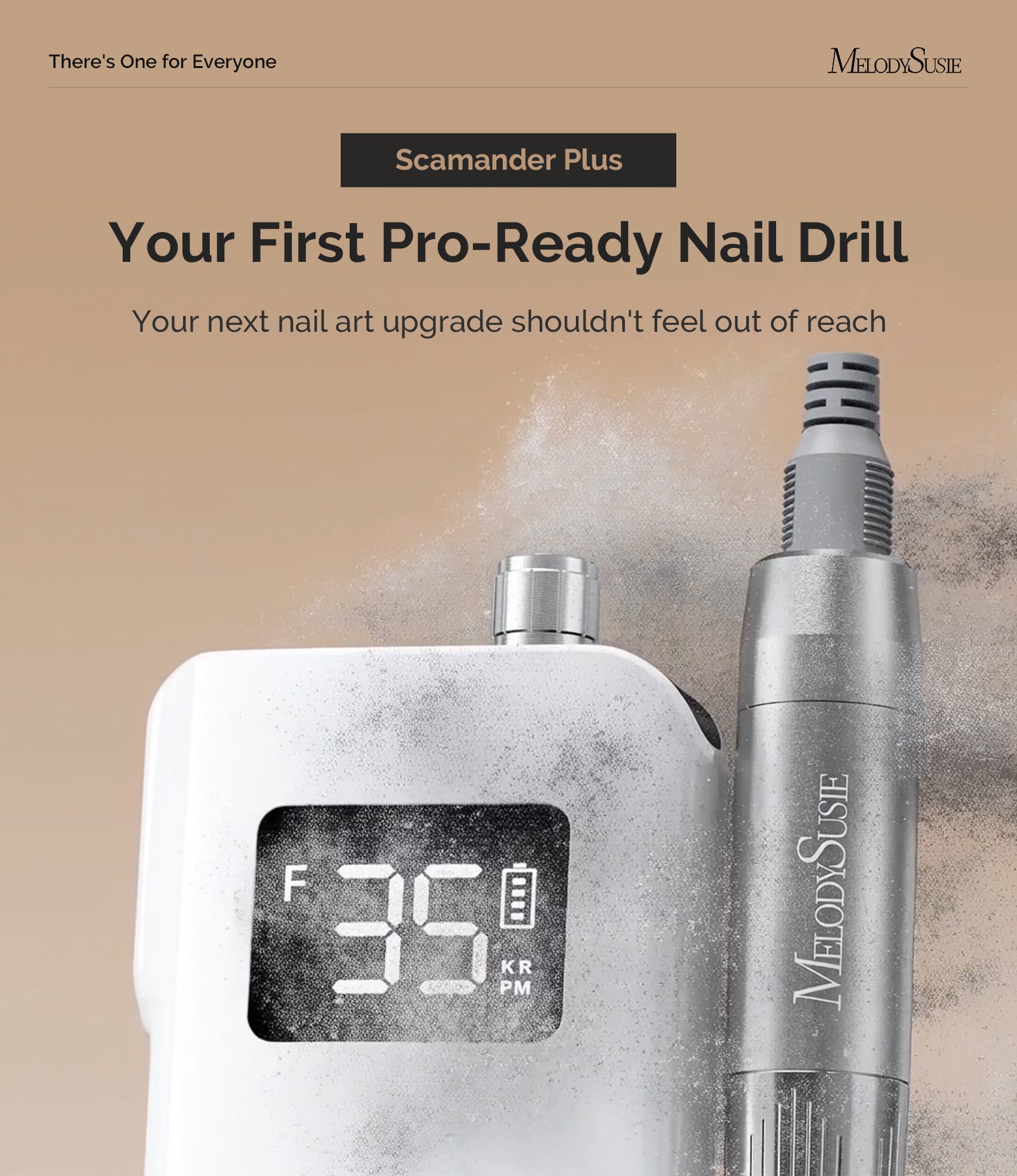Scamander Plus (SM350A Pro) Clip-On Rechargeable 35,000RPM Nail Drill Gift Box