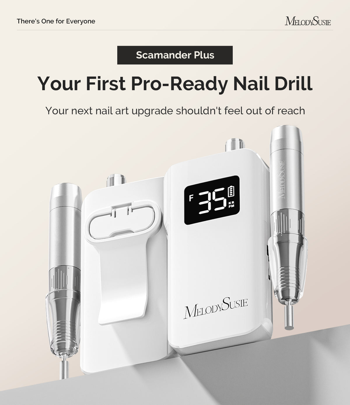 Scamander Plus (SM350A Pro) Clip-On Rechargeable 35,000RPM Nail Drill Gift Box