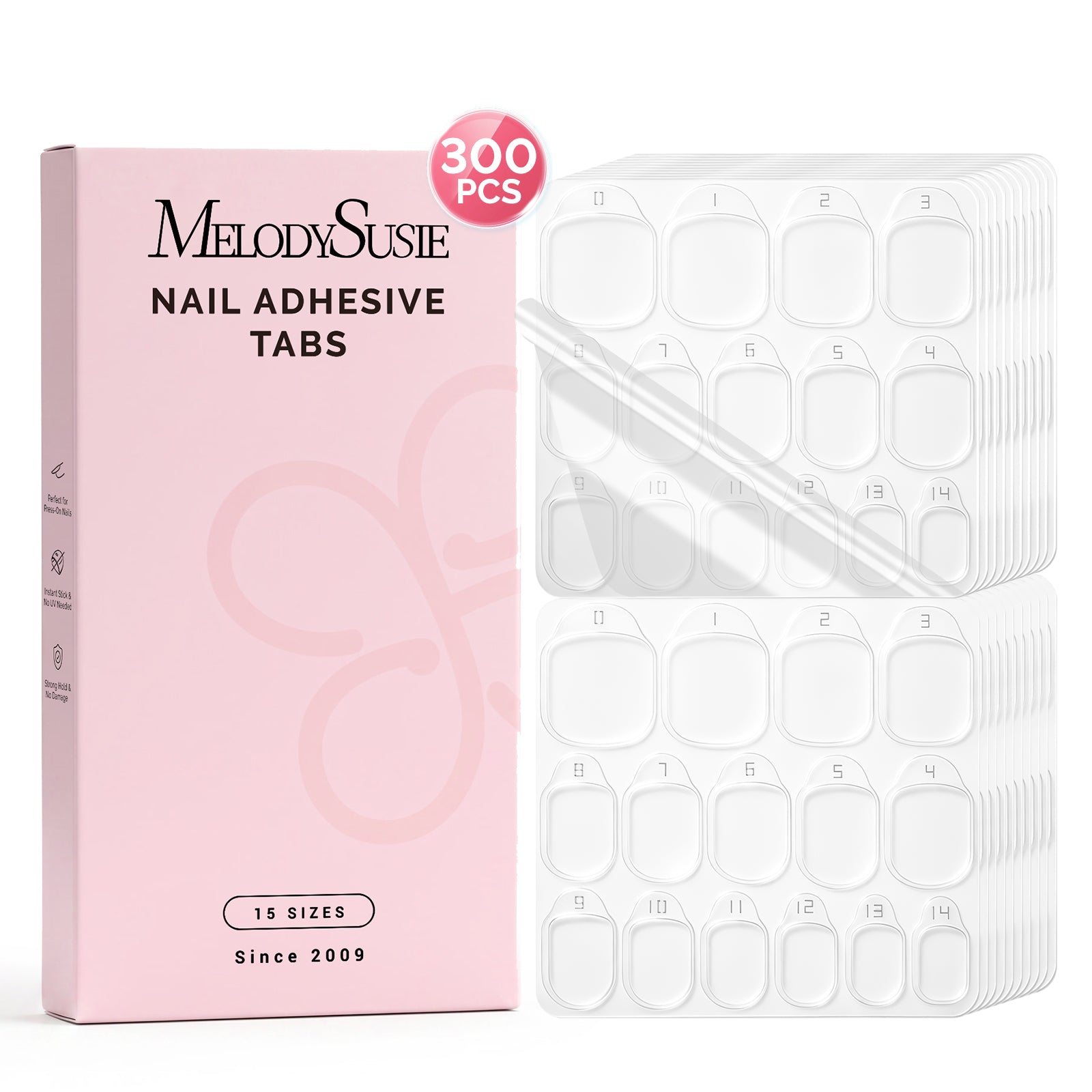 MelodySusie Nail Adhesive Tabs for Press On Nails